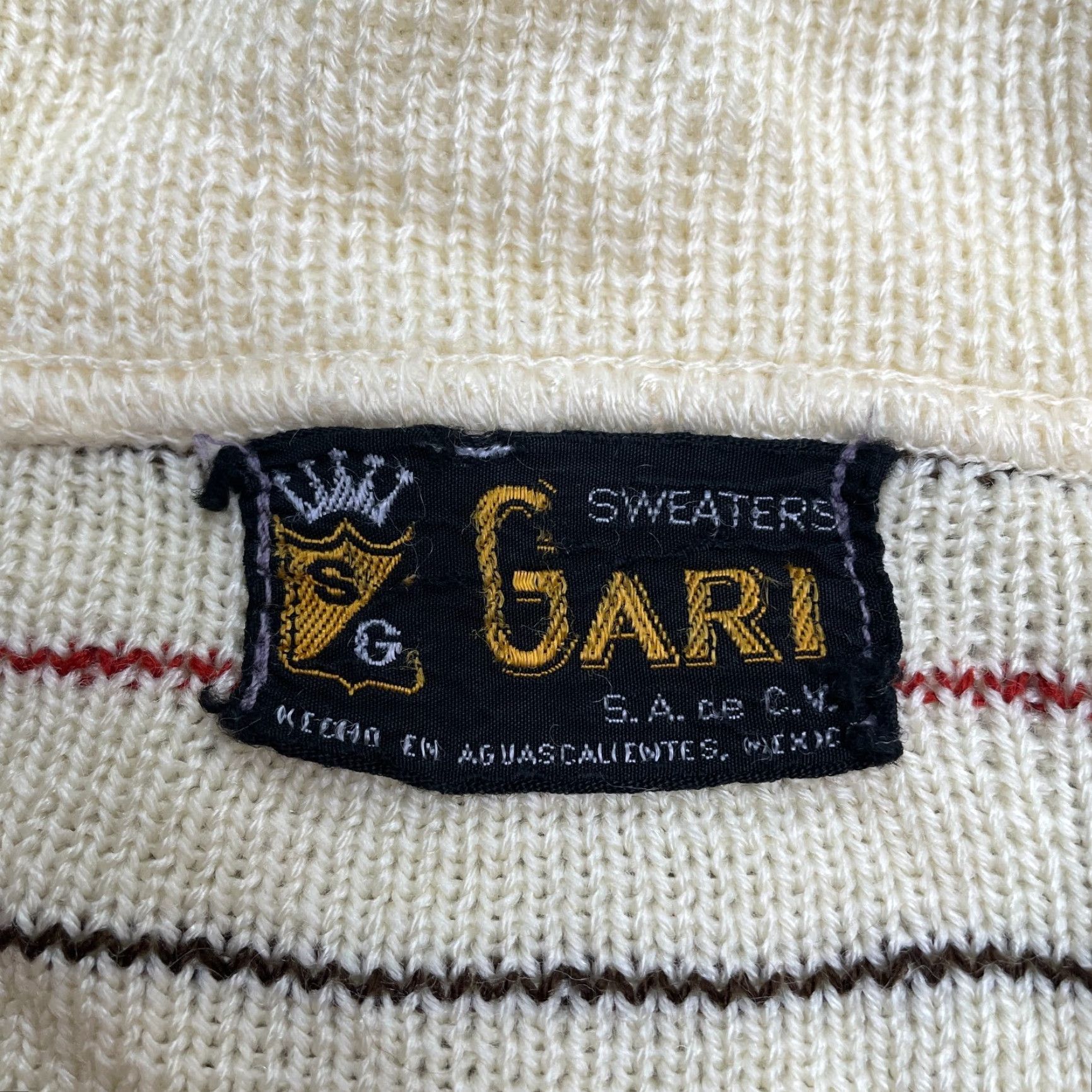 Vintage VINTAGE Gari Cardigan Sweater Womens M Beige Argyle Collared Button Down Knit Luxury Classic Designer Womens Size M / US 6-8 / IT 42-44 - 4 Thumbnail