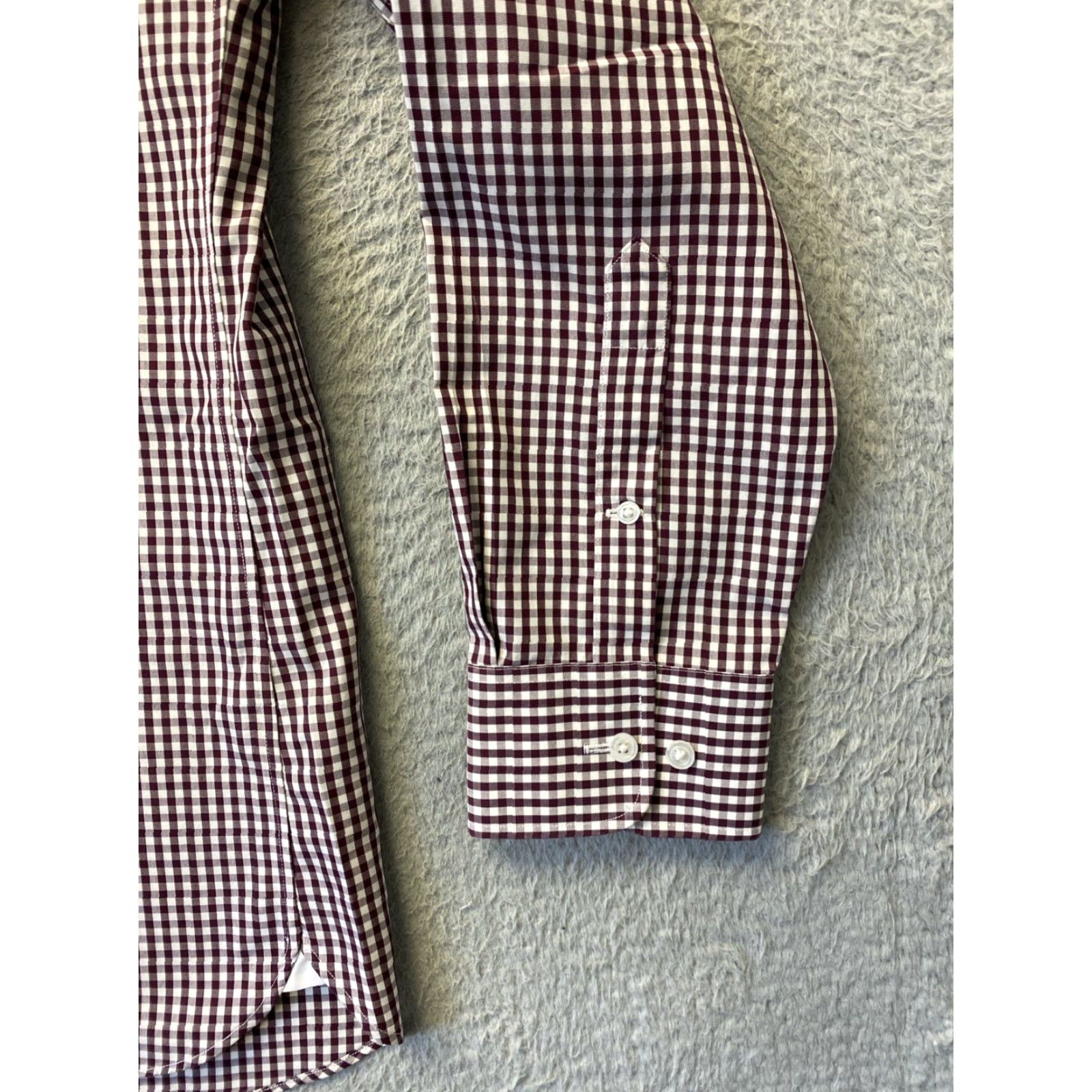 Bonobos Bonobos Shirt Button-Up Long Sleeve Red Slim Fit M Cotton Check Classic Preppy Mens Size US M / EU 48-50 / 2 - 2 Thumbnail