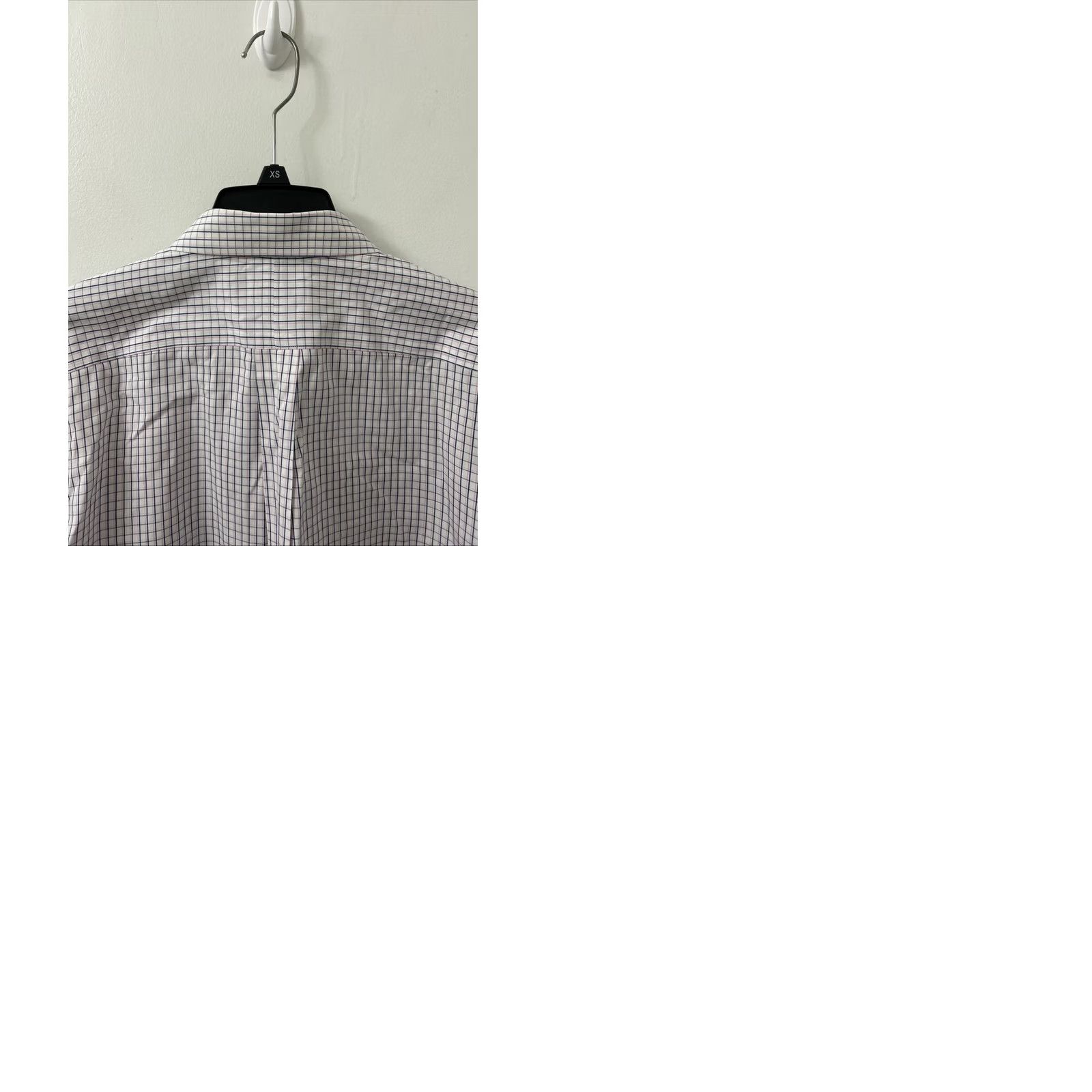 Vintage L.L. Bean Shirt Mens 16.5 White Oxford Plaid Button-Up Wrinkle Free L/S 300450 Size US XL / EU 56 / 4 - 9 Thumbnail