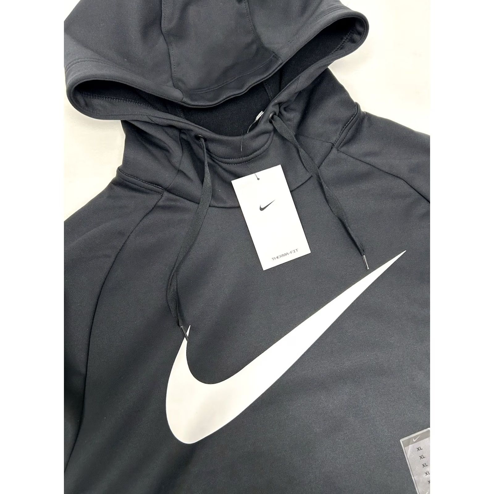 Nike Nike Therma Fit Swoosh Pullover Zip Pocket Black Hoodie CU6238-010 Mens XLARGE Size US XL / EU 56 / 4 - 4 Thumbnail