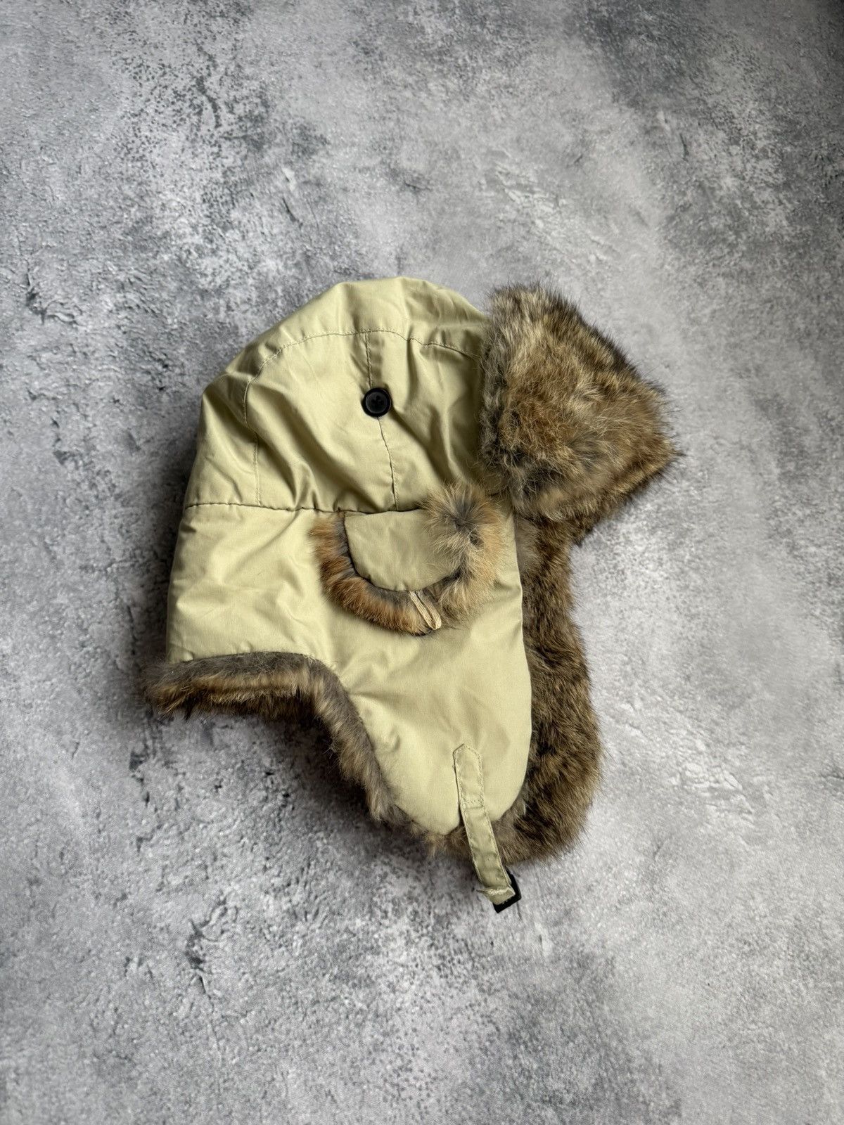 Other Warm Natural Rabbit Ushanka Hat Y2K Size ONE SIZE - 1 Thumbnail