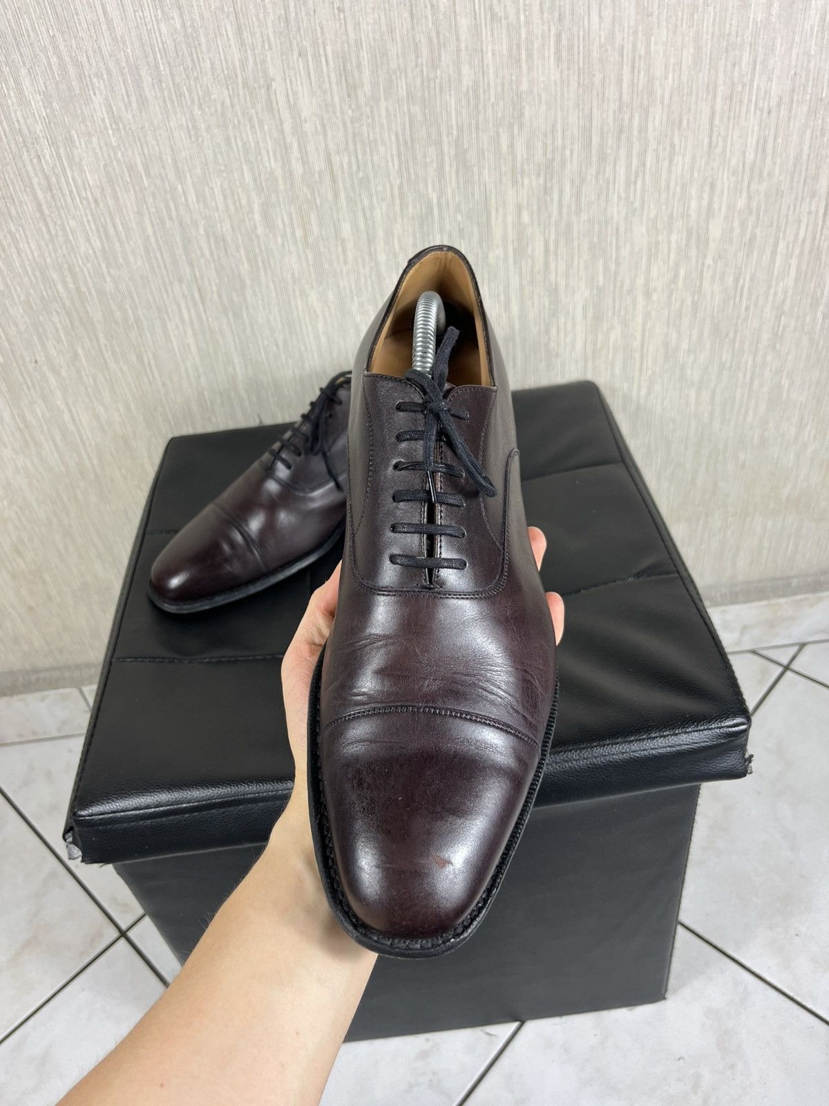 Church's Church’s Kentford classic leather shoes burgundy shade Size US 10 / EU 43 - 18 Thumbnail