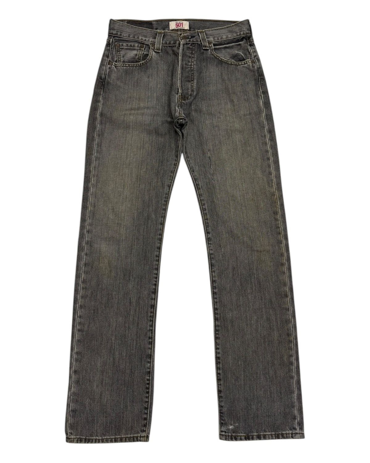 Engineered Garments × Levi's 💥VINTAGE LEVIS 501 FADED BLACK DISTRESSED DENIM JEANS Size US 29 - 7 Thumbnail