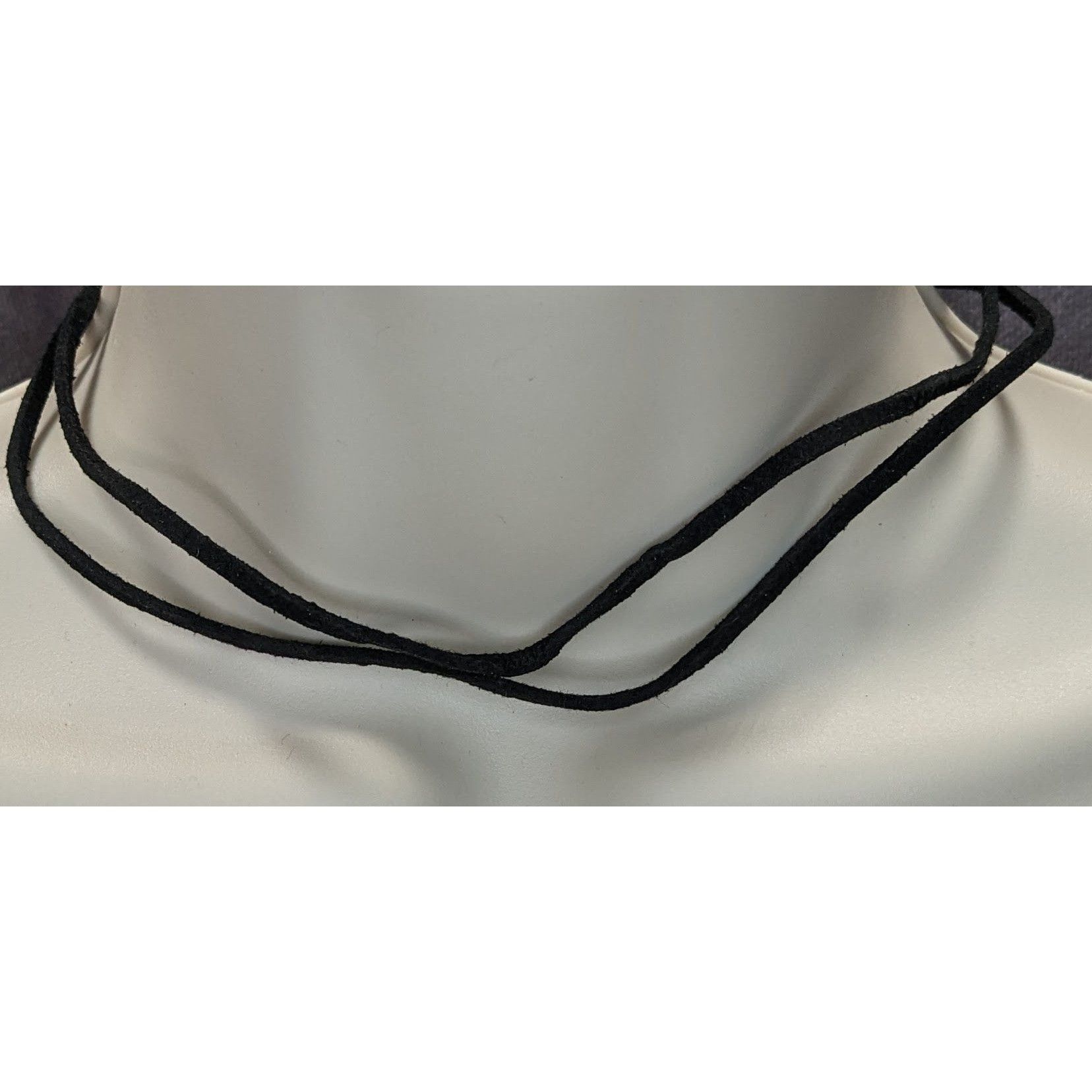 Other Black Double-Strand Suede Choker Necklace Size ONE SIZE - 1 Thumbnail