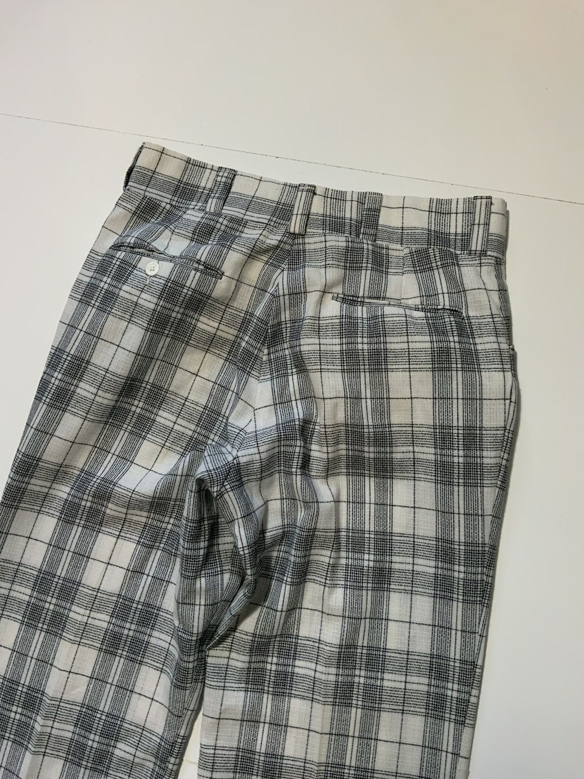 Vintage 70s PenWest Western Leisure Rockabilly Plaid Cowboy Pants Size US 32 / EU 48 - 7 Thumbnail
