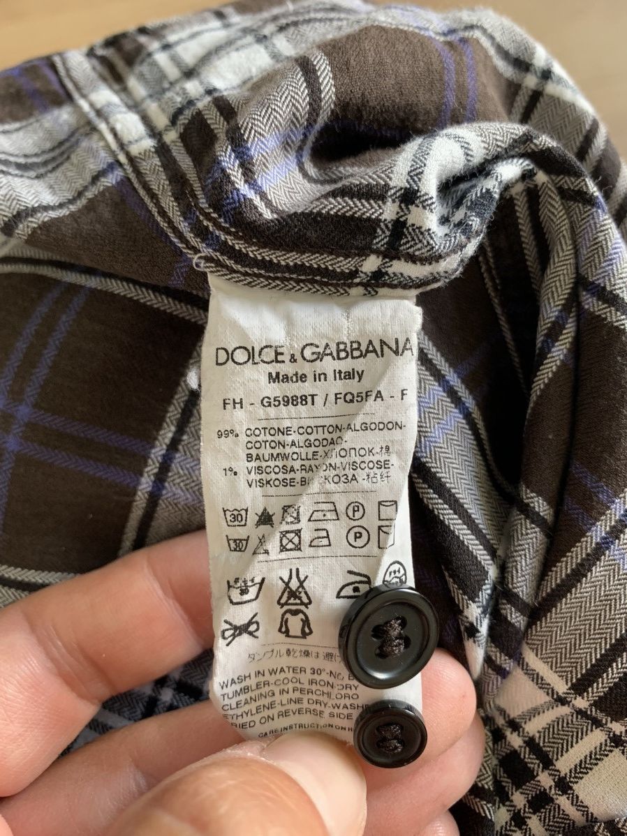 Dolce & Gabbana Dolce & Gabbana Sicilia plaid shirt Size US S / EU 44-46 / 1 - 7 Thumbnail