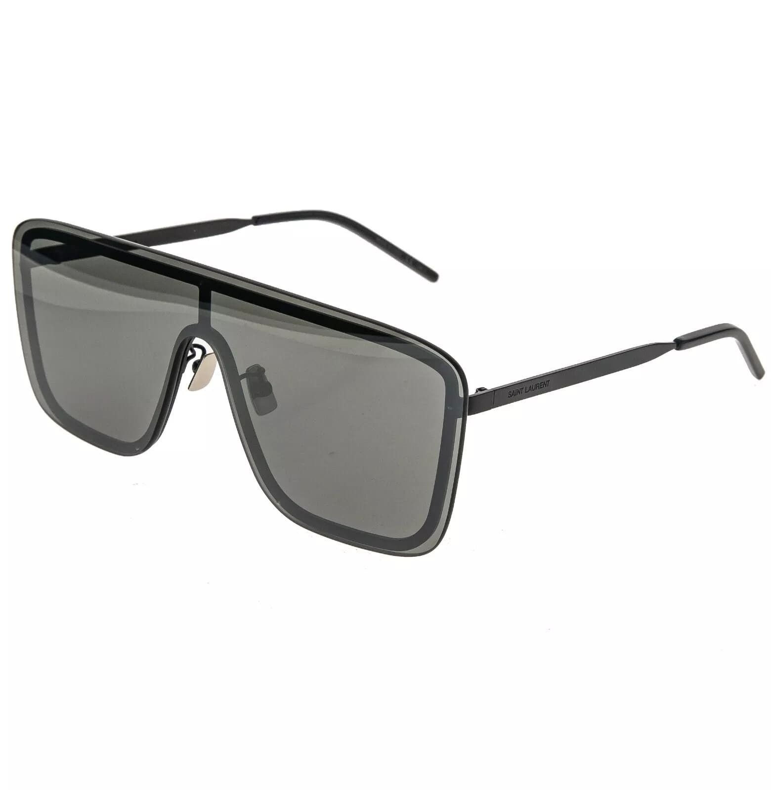 Yves Saint Laurent SAINT LAURENT 364 MASK YSL SL364 003 Black Silver Mirror Size ONE SIZE - 8 Thumbnail