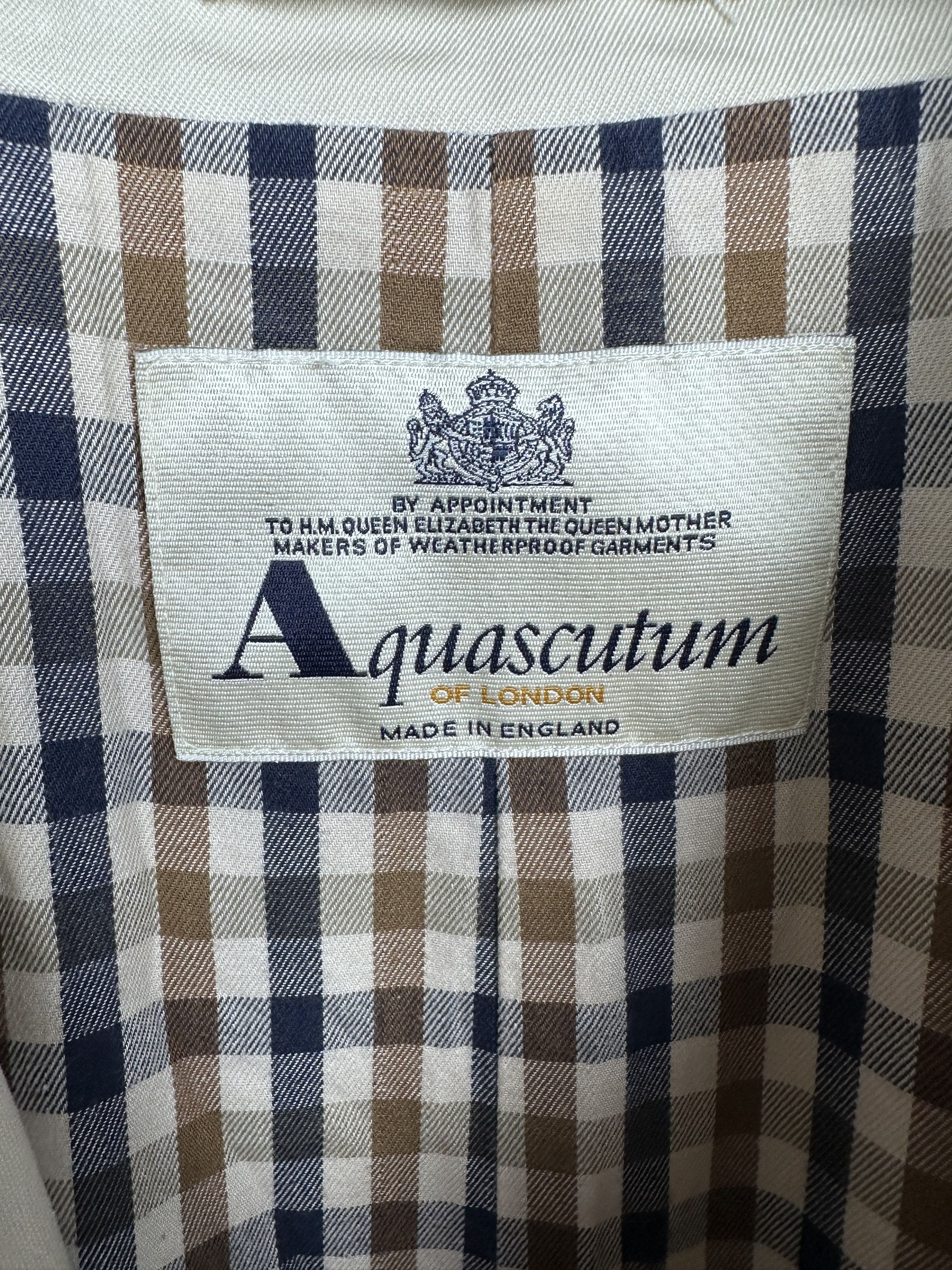 Aquascutum × Vintage Aquascutum Vintage Womens Trench Coat Jacket Size L / US 10 / IT 46 - 6 Thumbnail