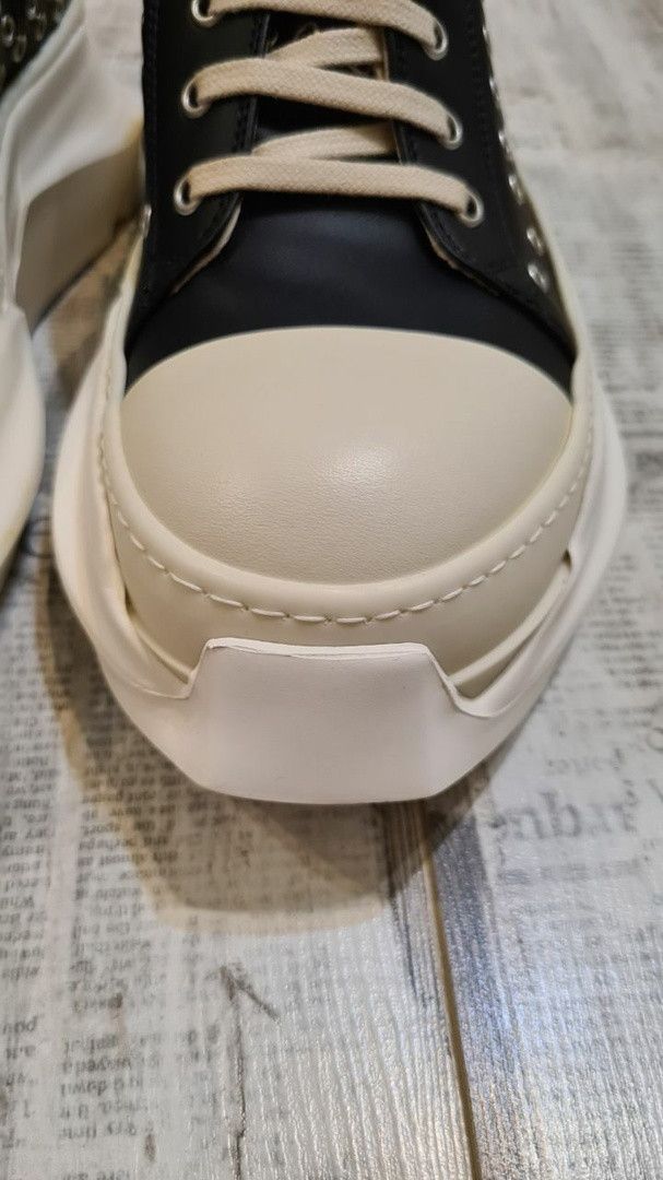 Rick Owens Drkshdw Rick Owens DRKSHDW Abstract Ramones Eyelet Low Top Sneakers Size US 7.5 / EU 40-41 - 8 Thumbnail