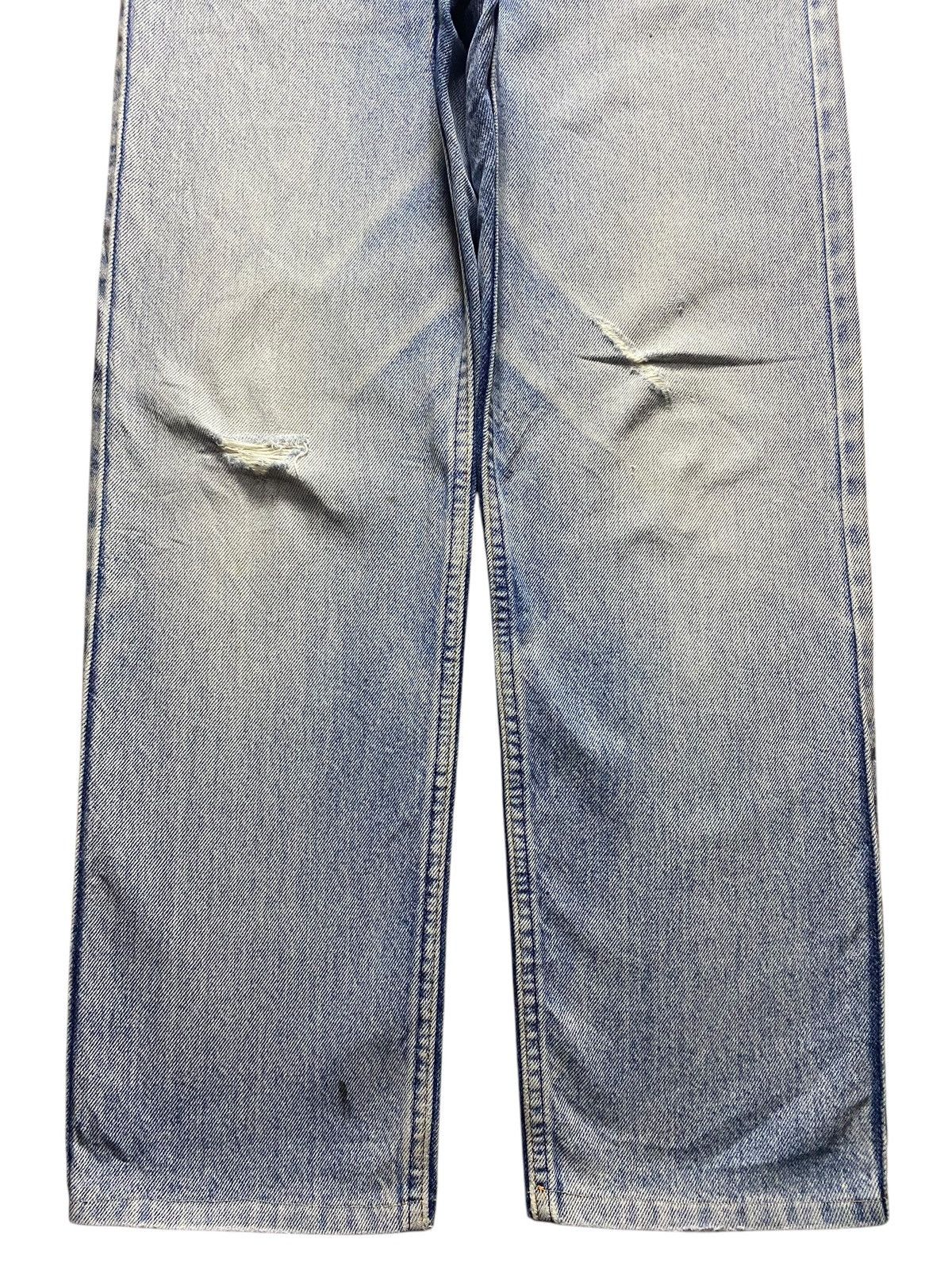 Levi's Vintage Levis 80’s Faded Wash Distressed Loose Jeans Size US 28 / EU 44 - 5 Thumbnail