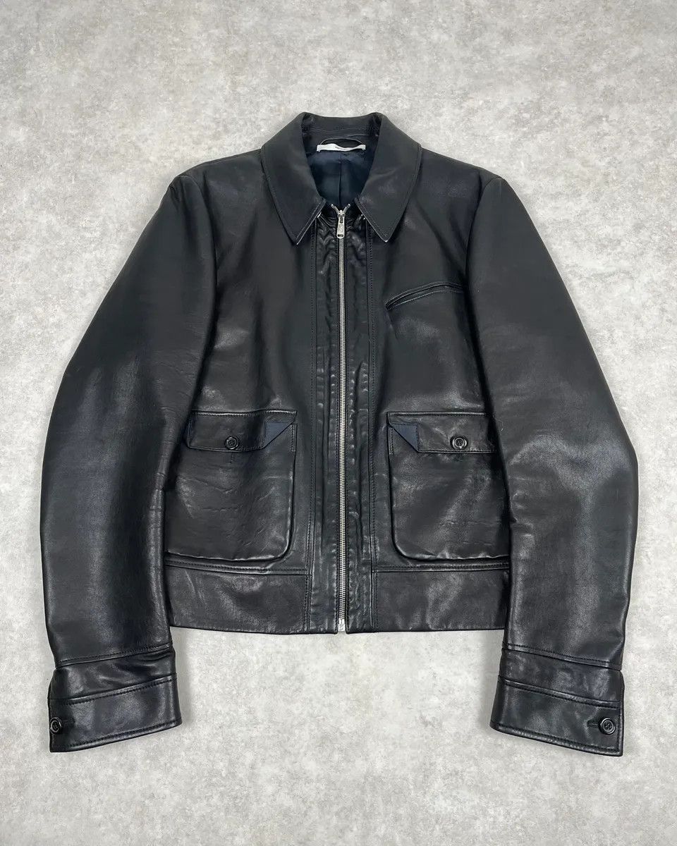 2000s Yves Saint Laurent Black Leather Premium Jacket
