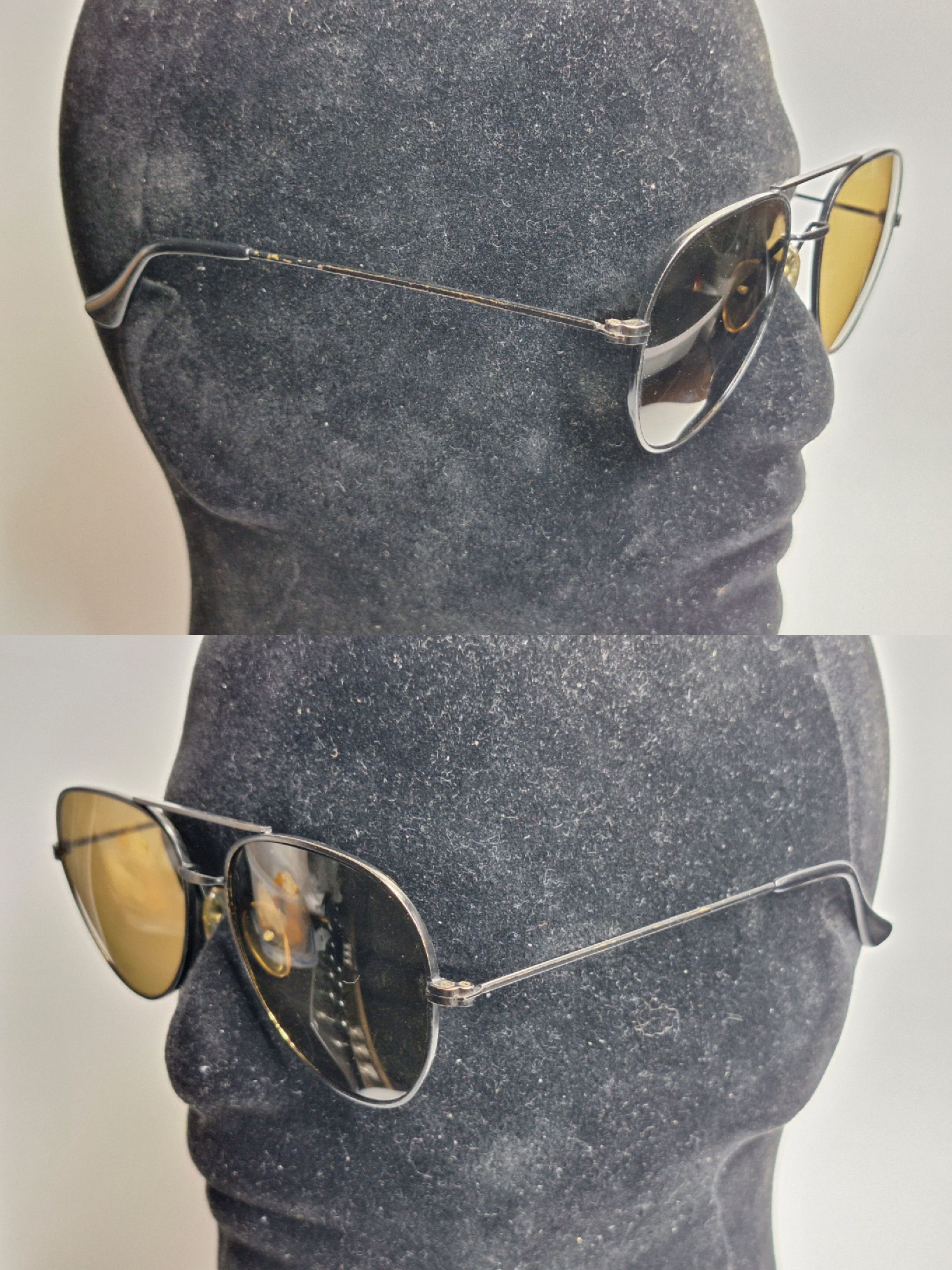 Other 90s Japan Vintage Black Aviator Double Bridge Sunglasses Size ONE SIZE - 8 Thumbnail