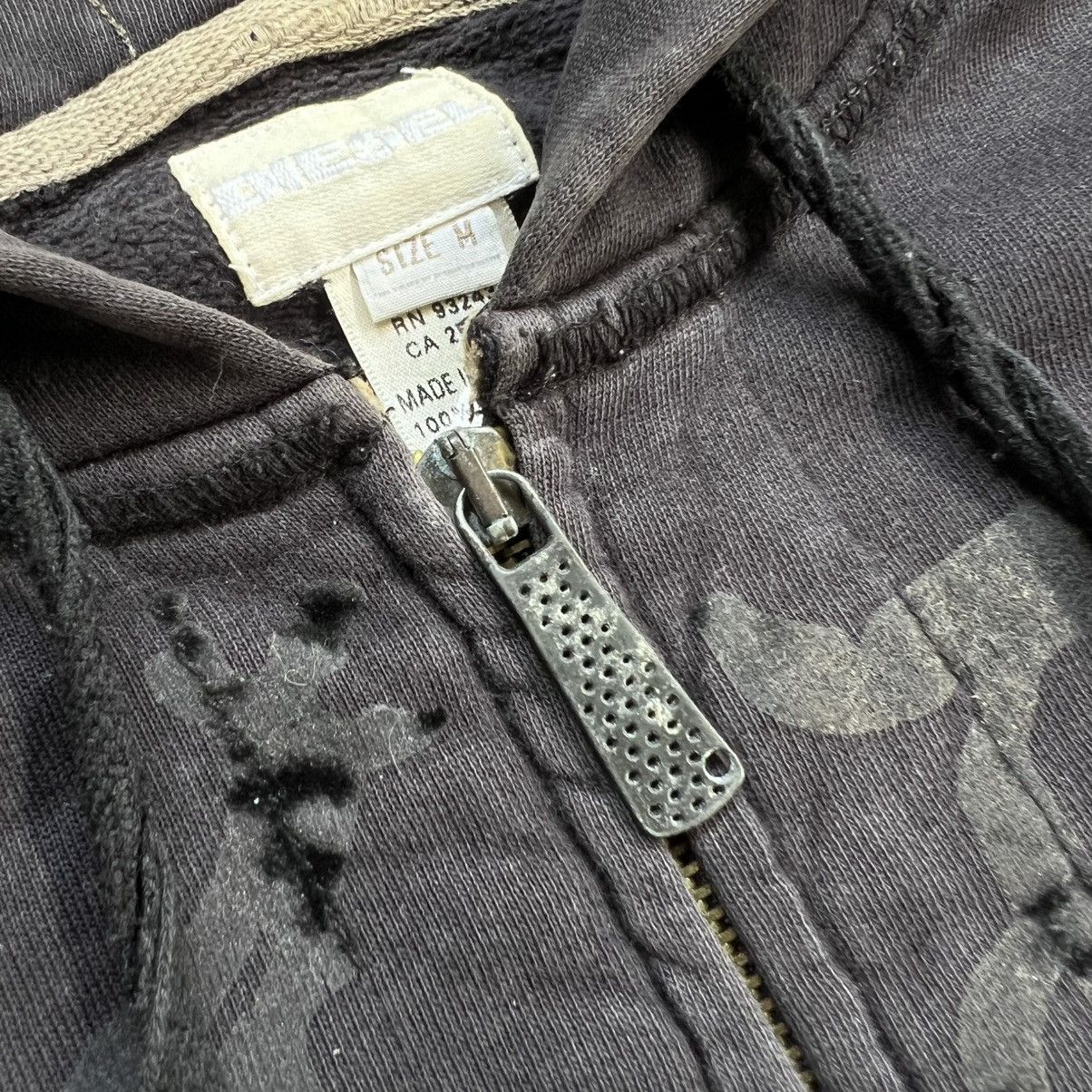 Diesel 2000’s Diesel Vkei Style Distressed Zip Hoodie Size US M / EU 48-50 / 2 - 8 Thumbnail