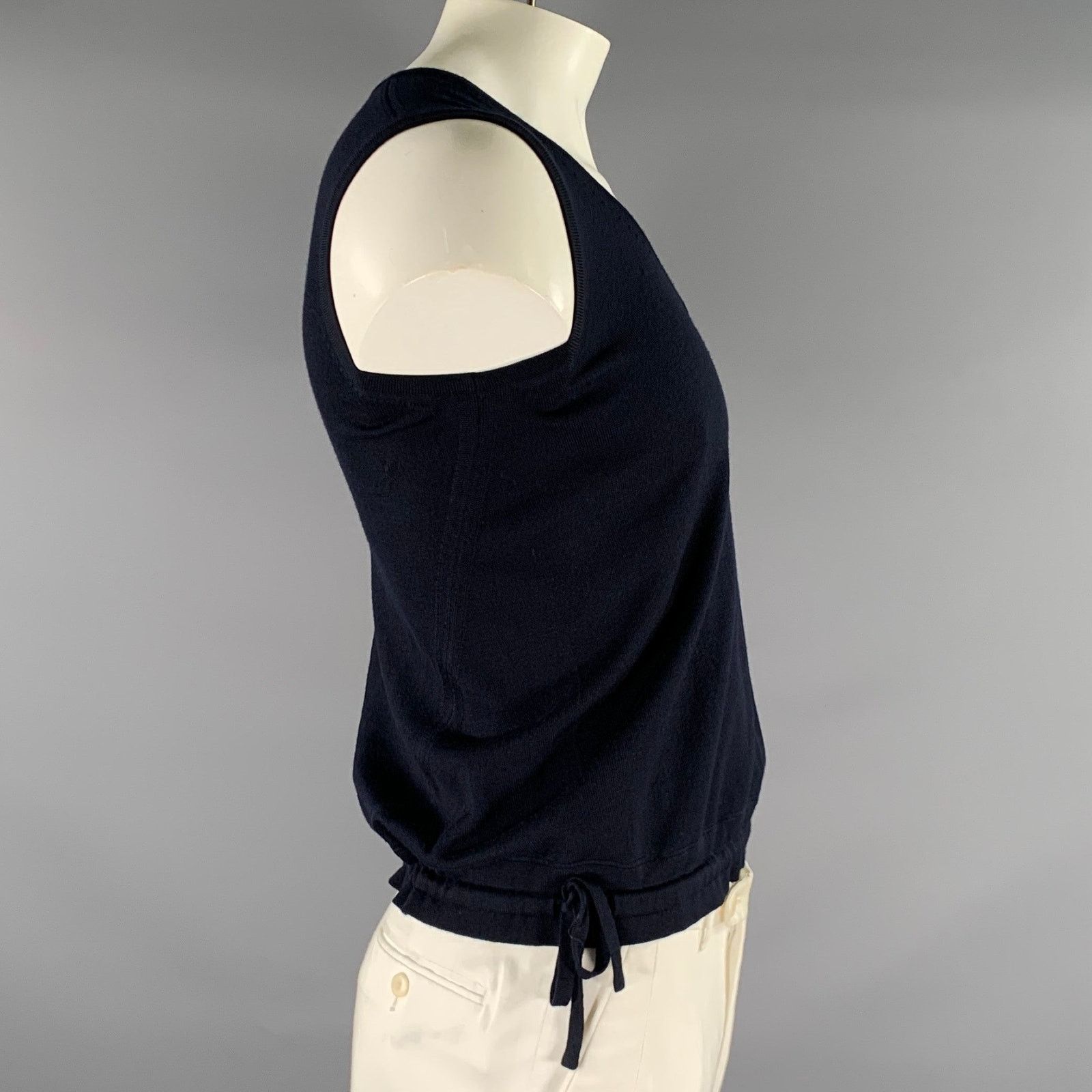 Other ZEGNA UNIFORM Size XL Navy Knit Wool Ribbed Vest Size US XL / EU 56 / 4 - 3 Thumbnail