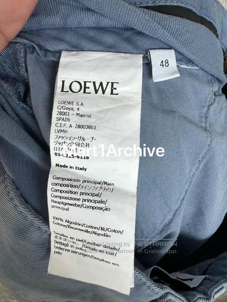 Loewe Loewe size 48 Alpine Buckle Denim Wide Leg Pants Size US 31 - 8 Thumbnail