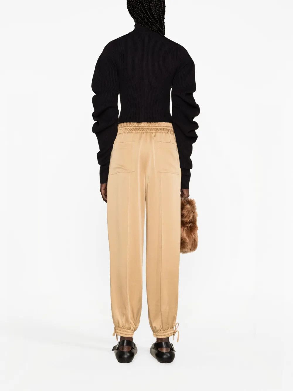 Jil Sander o1y1025 Jogger in Camel Size 27" / US 4 / IT 40 - 3 Thumbnail