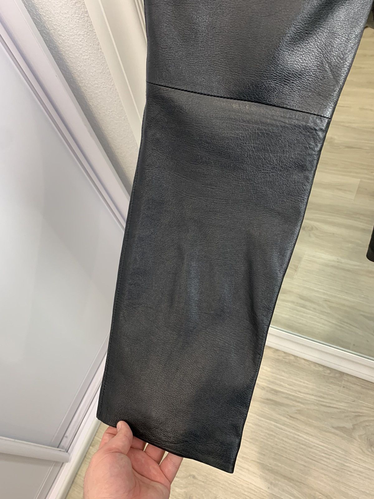 Calvin Klein Vintage Calvin Klein Jeans Leather Trousers Pants Opium Y2K Size 32" / US 10 / IT 46 - 15 Thumbnail