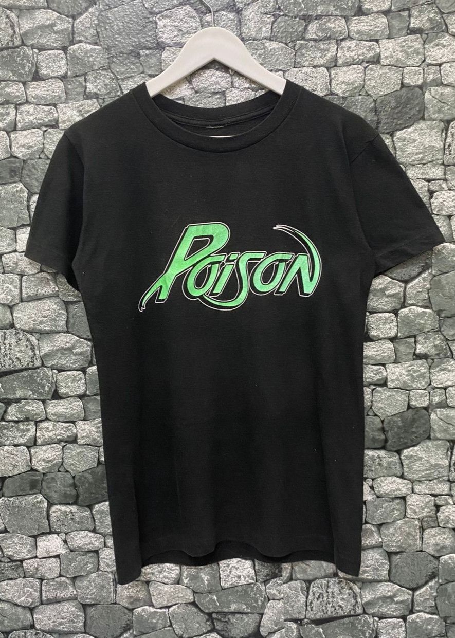 Band Tees Vintage 80s Poison Talk Dirty To Me Rock Band Tshirt Size US S / EU 44-46 / 1 - 1 Thumbnail