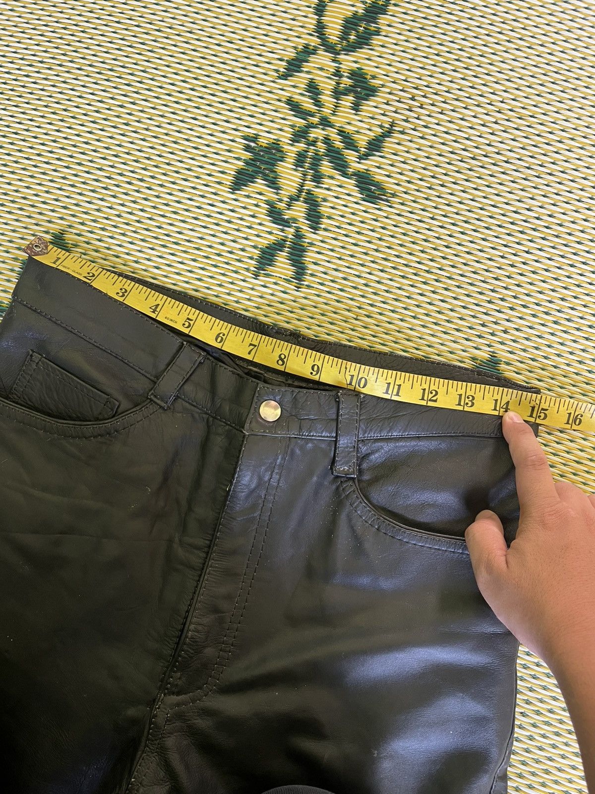 American Eagle Outfitters Vintage American Eagle Leather Pants Raw Hem Size US 30 / EU 46 - 11 Thumbnail