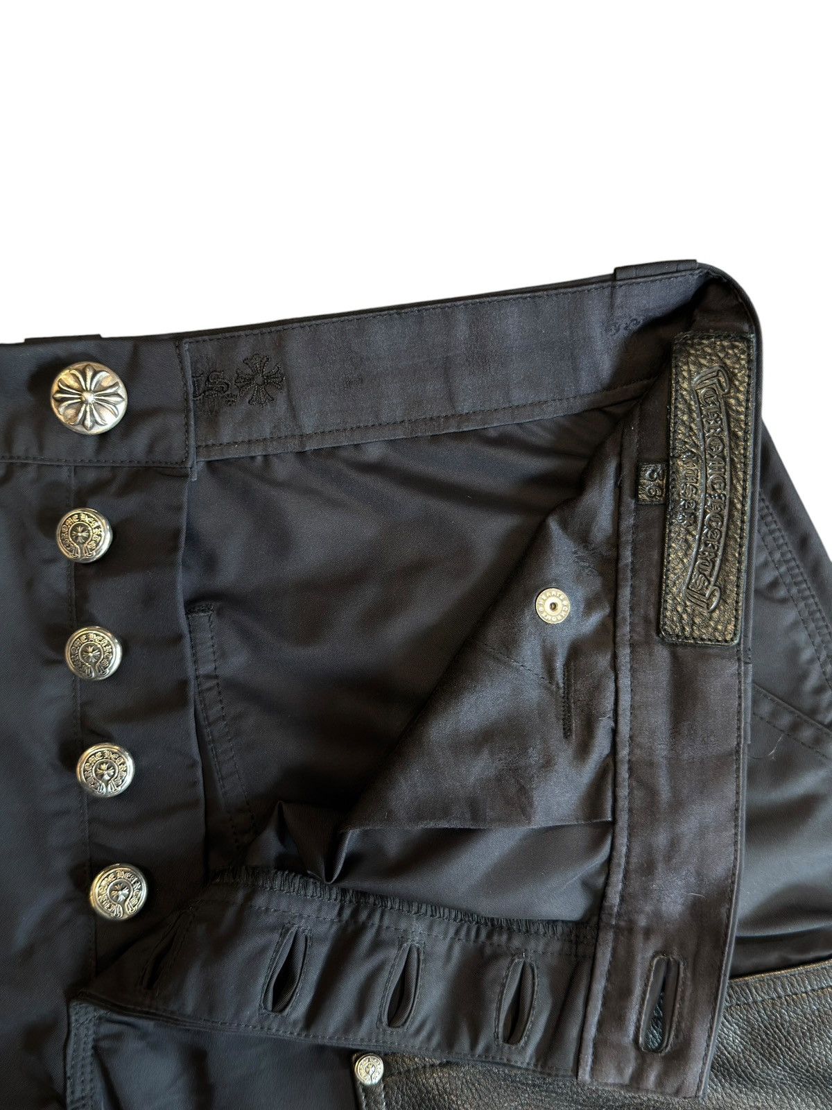 Chrome Hearts Chrome Hearts Nylon/Leather Double Knee Carpenter Pant Black Size US 36 / EU 52 - 10 Thumbnail