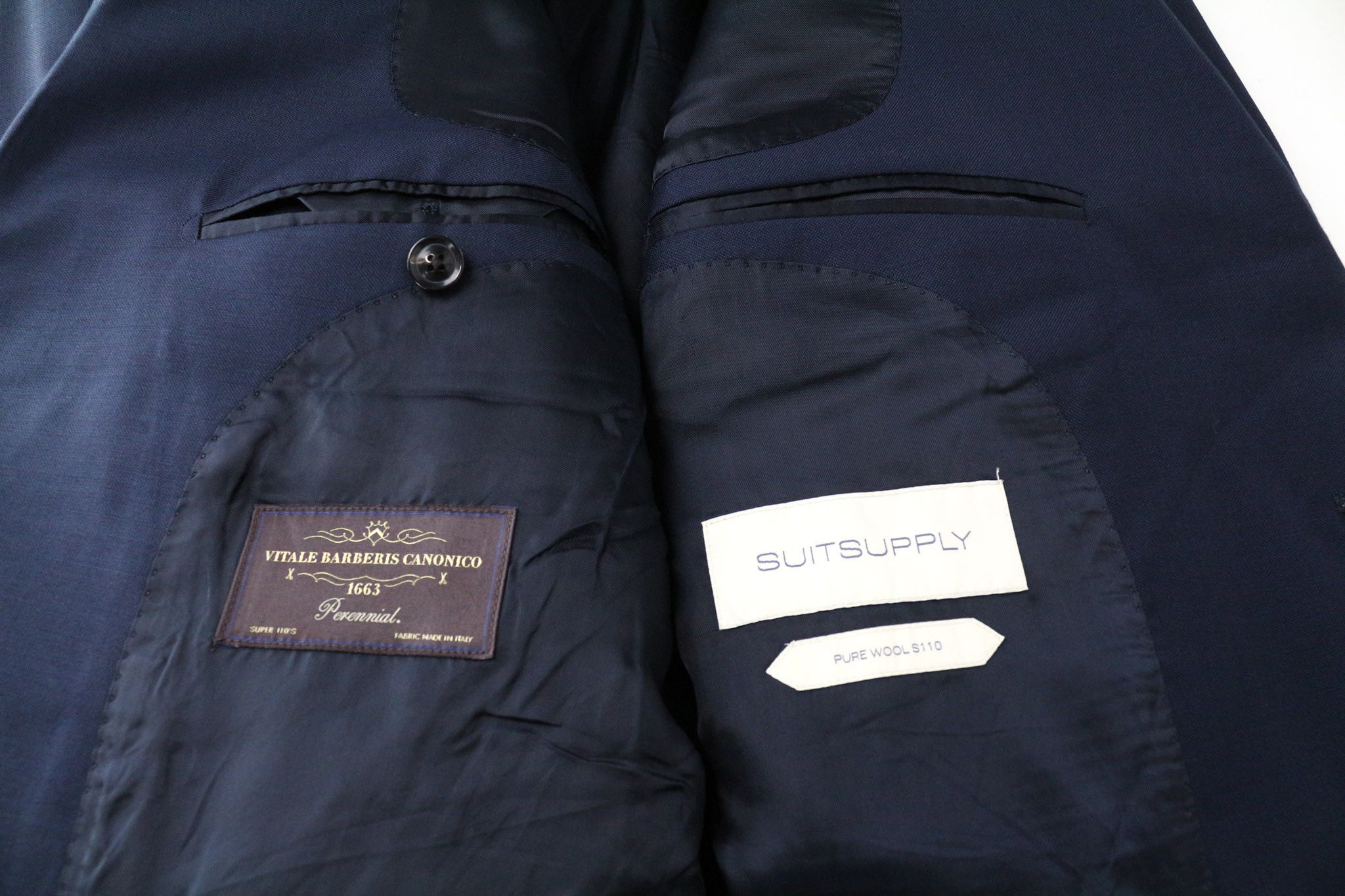 Suitsupply UK36R Navy Blue Wool S110s Blazer 74824 Size 36R - 5 Thumbnail