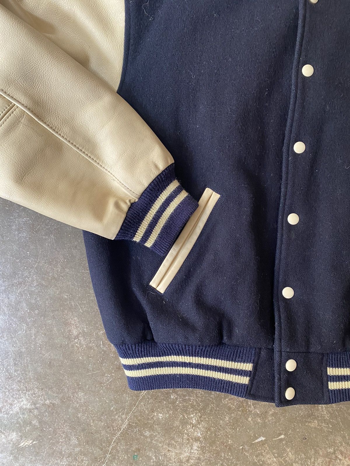 Van Vintage Van Varsity Jacket Denim Tears Visvim CPFM Kapital Size US XL / EU 56 / 4 - 4 Thumbnail