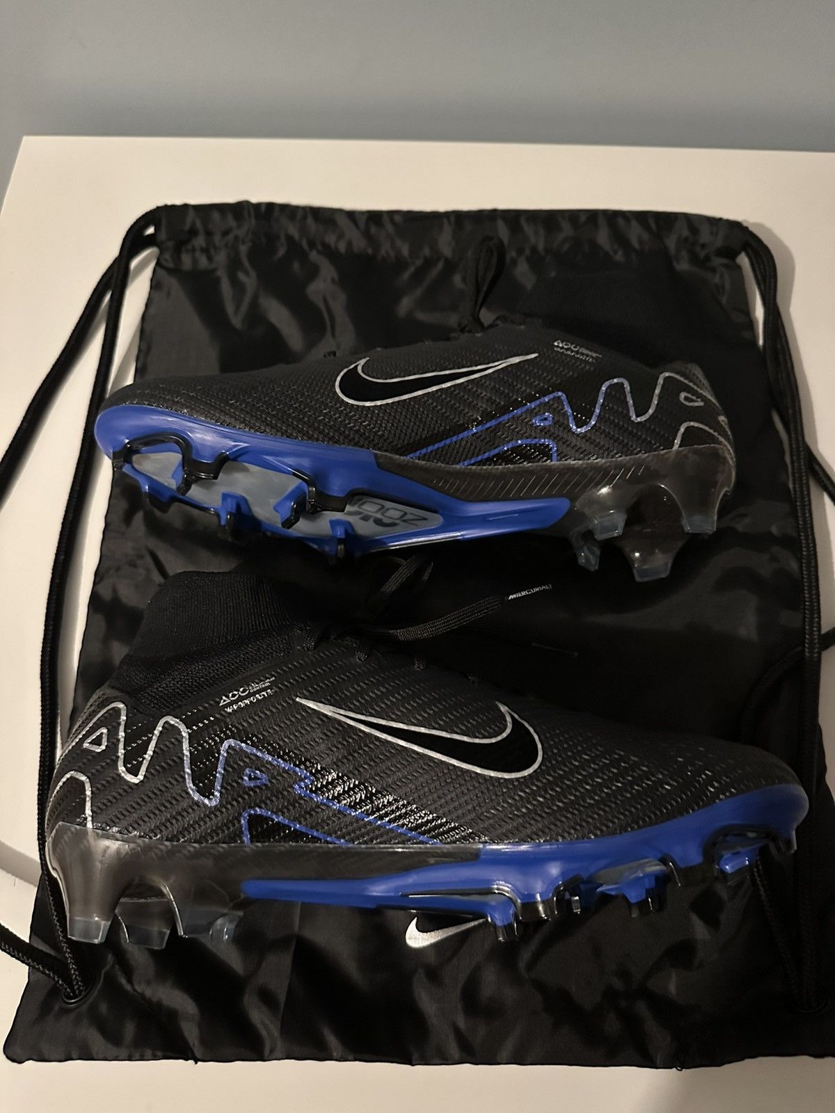 Nike Nike Mercurial Superfly 9 FG Black & Blue Size US 8 / EU 41 - 2 Thumbnail