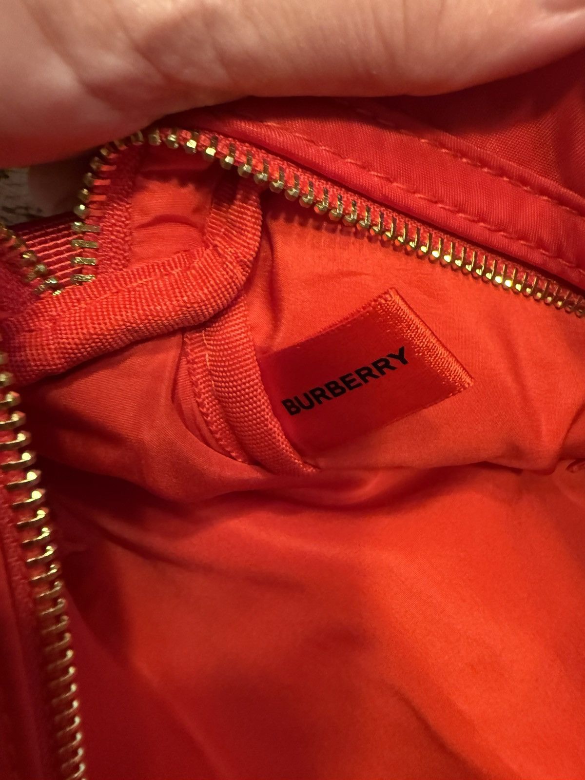 Burberry GWP Red Burberry Cosmetic Pouch Size ONE SIZE - 4 Thumbnail