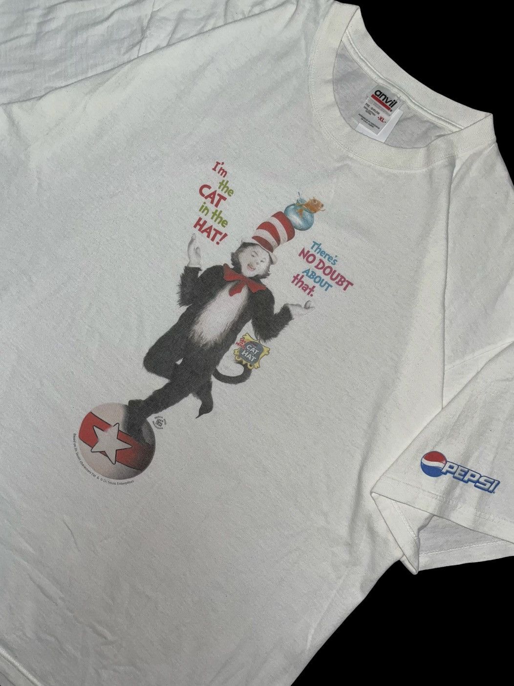 Pepsi Vintage Dr Seuss Movie Promo Shirt 2003 x Pepsi x Rare Size US XL / EU 56 / 4 - 2 Thumbnail