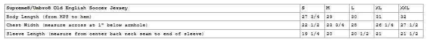 Supreme × Umbro Supreme SS26 Umbro Old English Soccer Jeresy Black Small Size US S / EU 44-46 / 1 - 6 Thumbnail