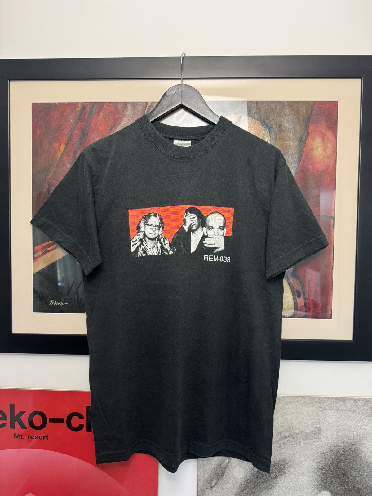 VINTAGE 90s REM 033 R.E.M ROCK BAND 1999 OG TOUR TEE LICENSE