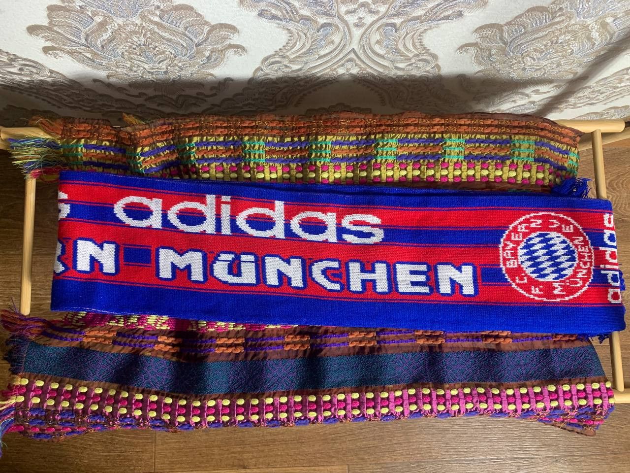 Adidas Vintage Adidas FC Bayern Munchen Germany Soccer Scarves 90s Size US L / EU 52-54 / 3 - 1 Thumbnail
