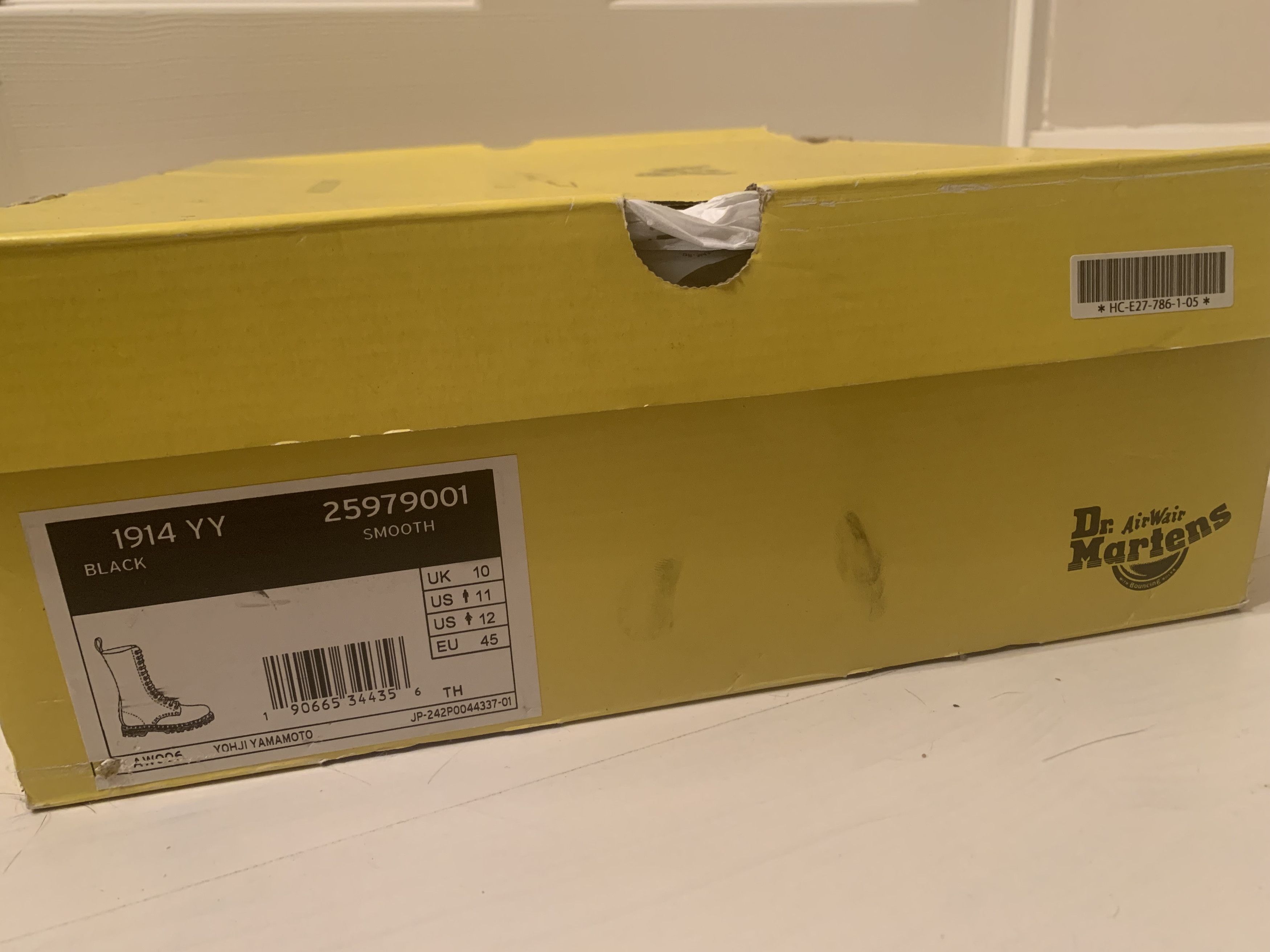 Dr. Martens × Yohji Yamamoto Yohji Yamamoto x Dr. Martens 1914 Zipper Airwair Boots Size US 11 / EU 44 - 12 Thumbnail