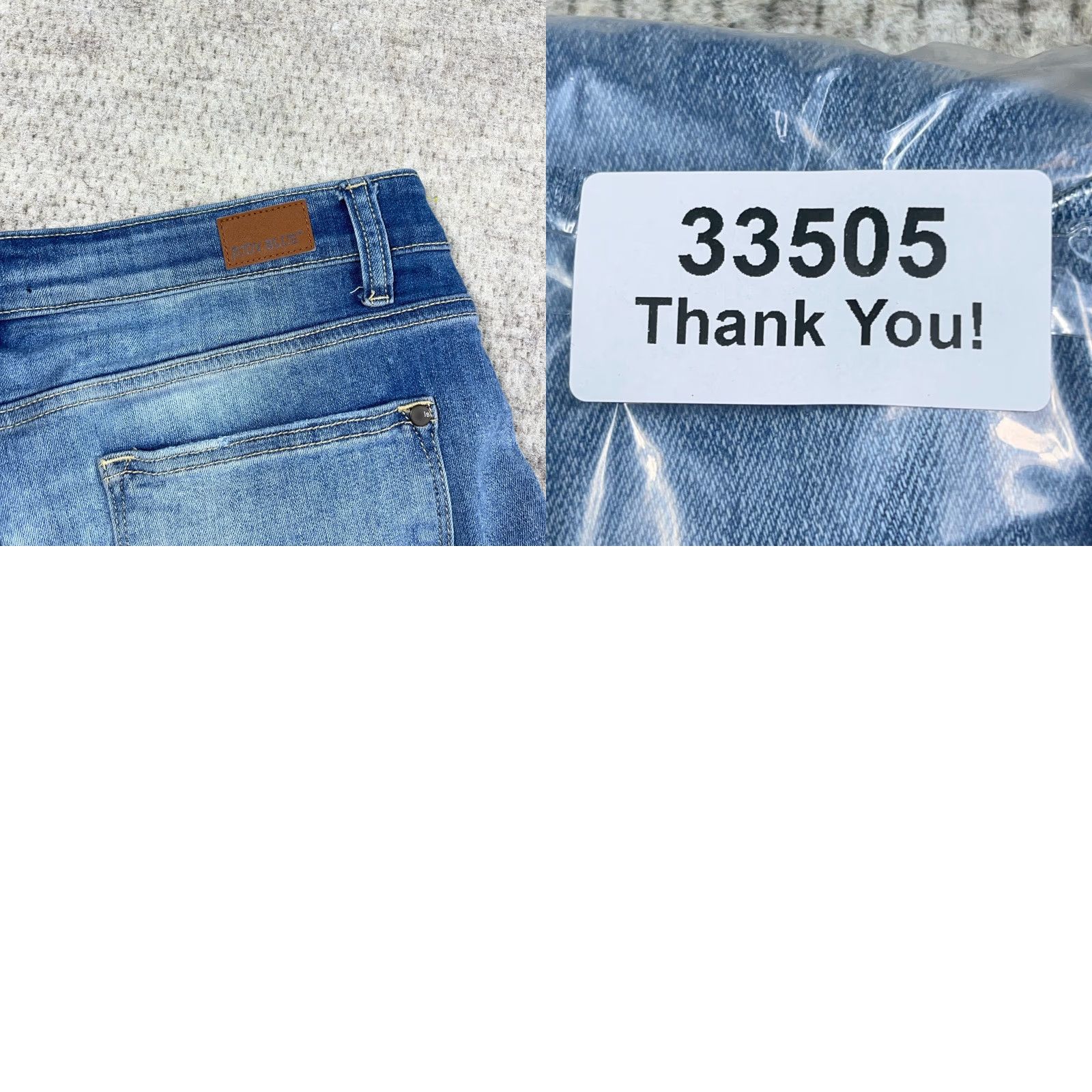Vintage Judy Blue Jeans Women Relaxed Straight Leg Medium Wash Distressed Stretch 5-Pocket Denim Straight Leg Jeans Womens Boys Girls Size 24" / US 00 / IT 34 - 9 Thumbnail