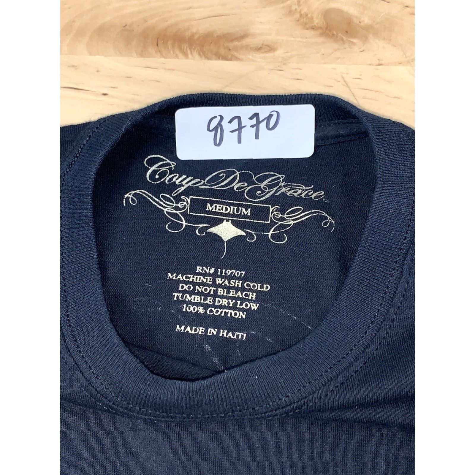 Vintage Coup De Grace Notorious B.I.G. Now You Know T Shirt M Black Hip Hop Graphic Print Crew Neck Short Sleeve Mens Size US M / EU 48-50 / 2 - 3 Thumbnail