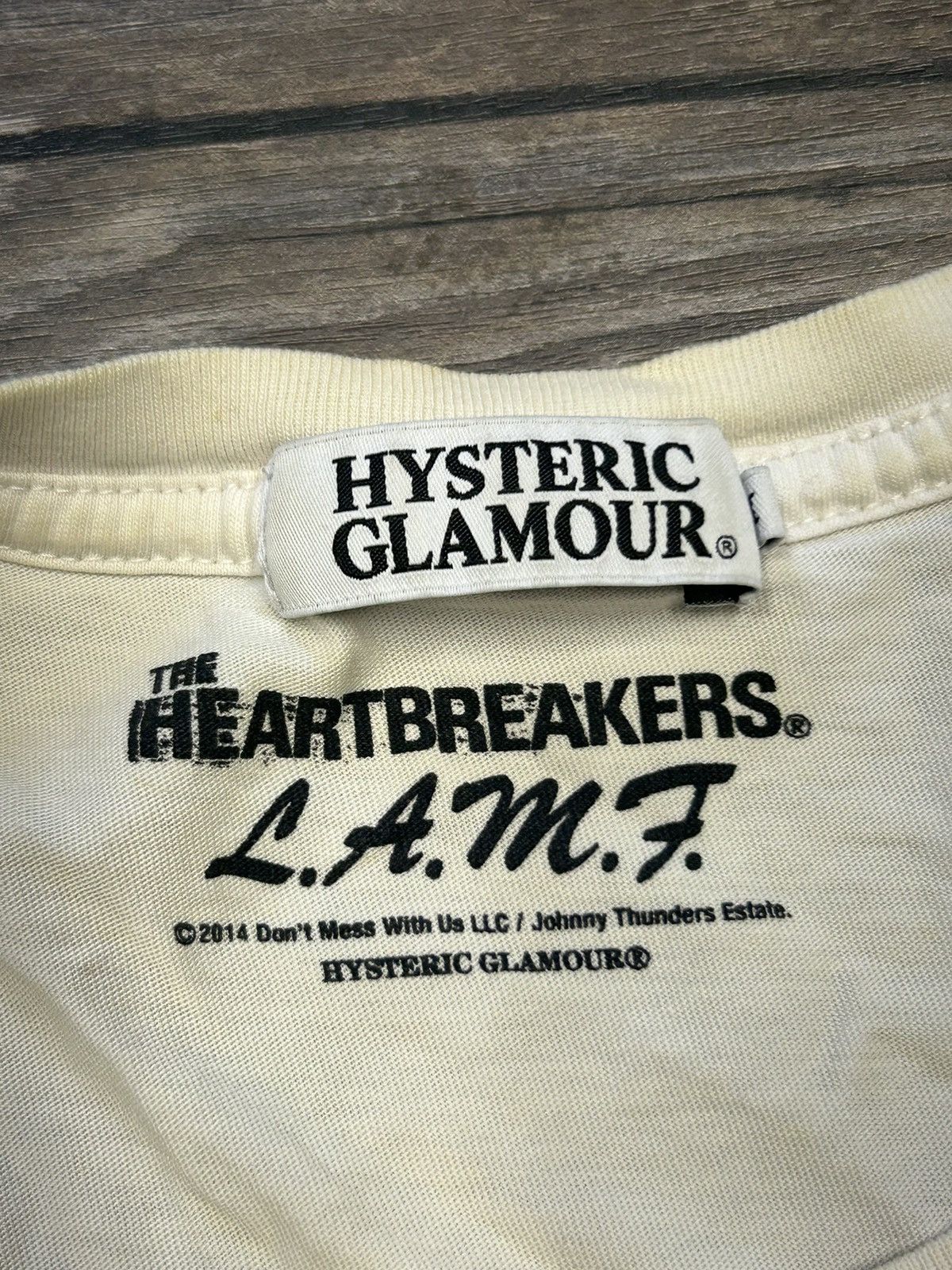 Hysteric Glamour Johnny Thunders Graphic T-Shirt