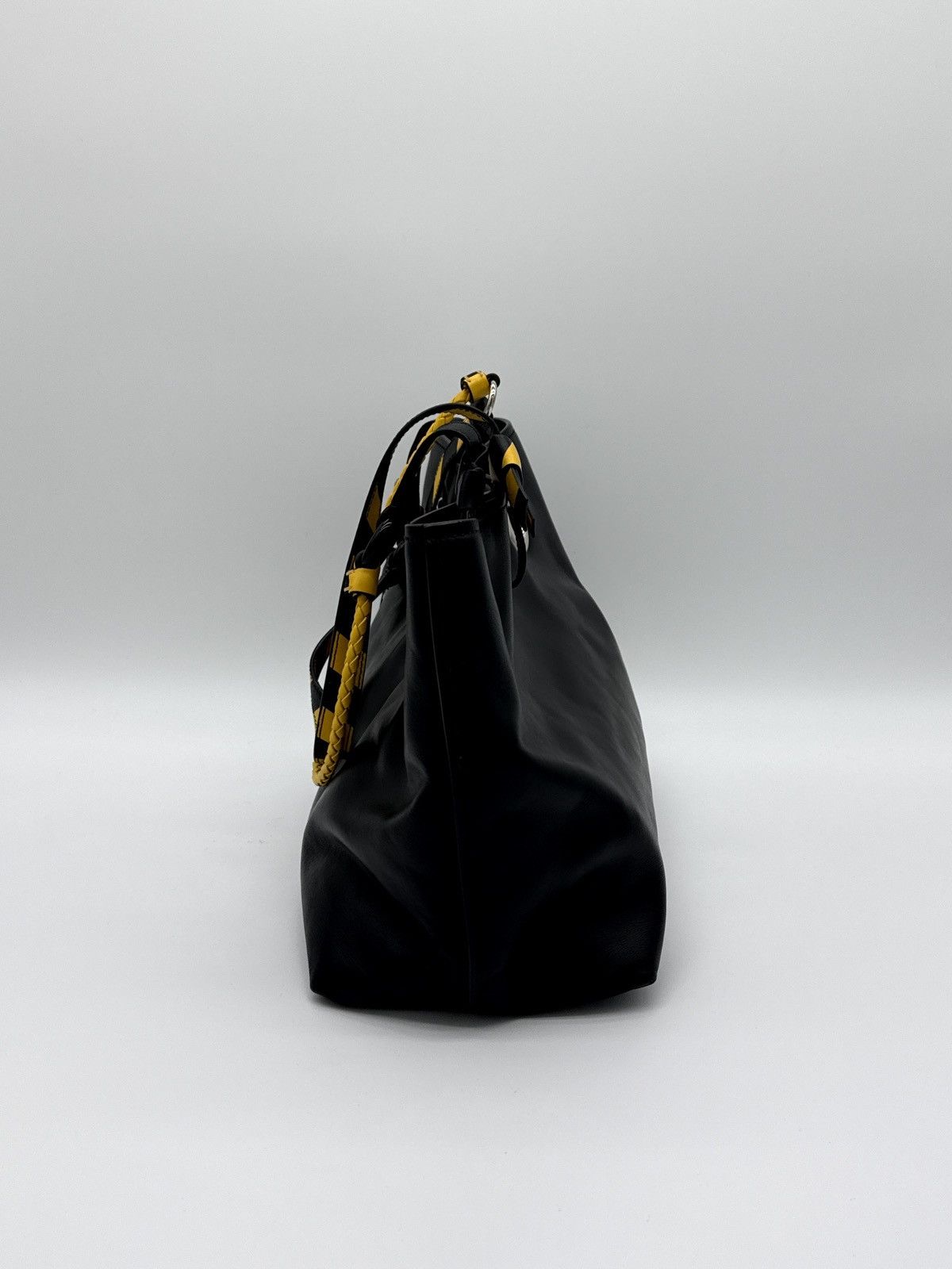 Miu Miu Miu Miu Leather Tote Bag – Black with Silver Hardware Size ONE SIZE - 3 Thumbnail