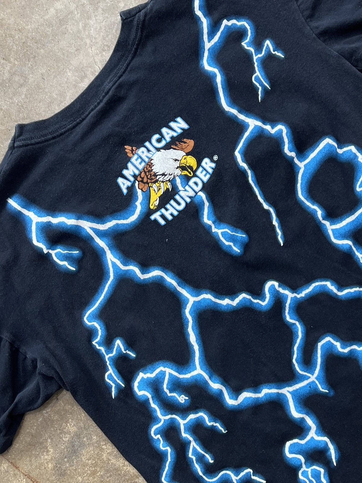 Vintage Vintage American Thunder USA Native Eagle Lightning Large Size US L / EU 52-54 / 3 - 4 Thumbnail