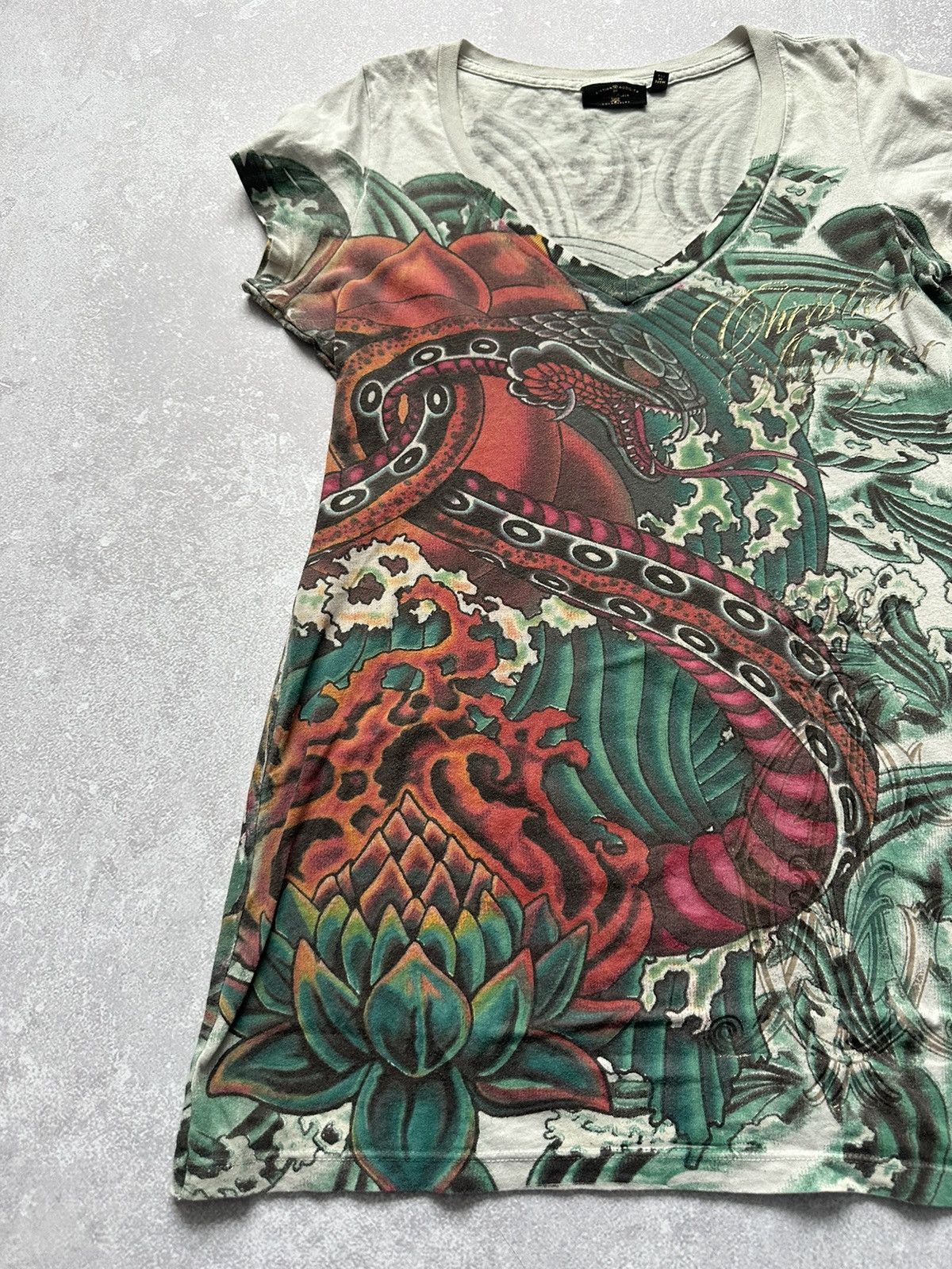 Christian Audigier × Vintage T-shirt Christian Audigier size S Size S / US 4 / IT 40 - 3 Thumbnail