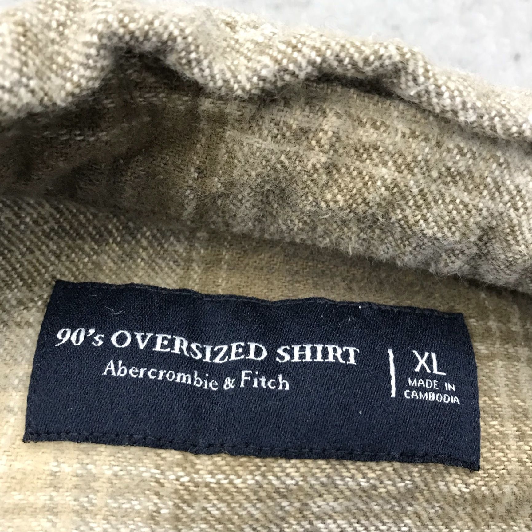 Abercrombie & Fitch Abercrombie and Fitch Shirt Mens XL Brown 90s Oversized Flannel Cotton Size US XL / EU 56 / 4 - 4 Thumbnail