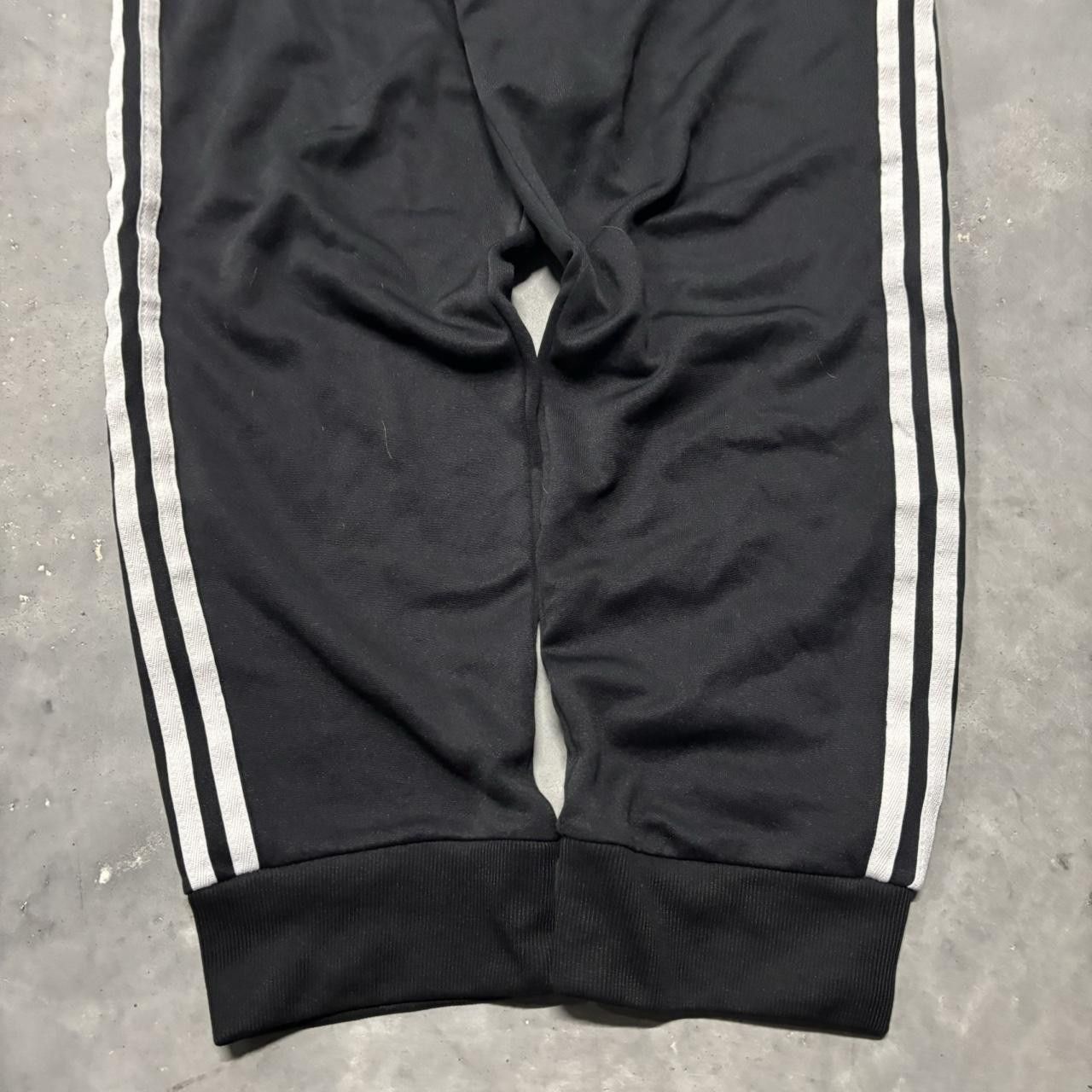Adidas × Vintage Crazy Vintage Y2K/2000s Black Adidas Striped Streetwear Essential Sweatpants! Size US 36 / EU 52 - 5 Thumbnail