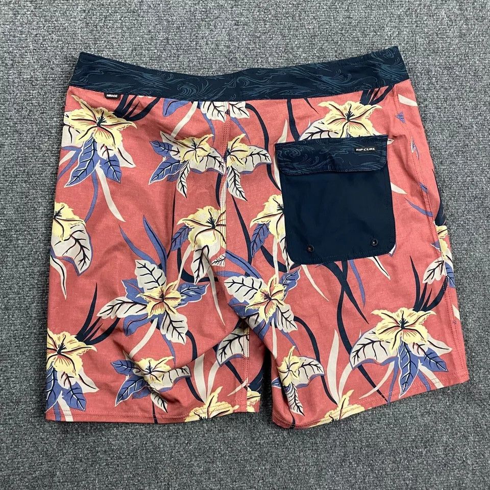 Rip Curl Rip Curl Board Shorts Adults 34 Mirage Red Floral Drawstring Size US 34 / EU 50 - 5 Thumbnail