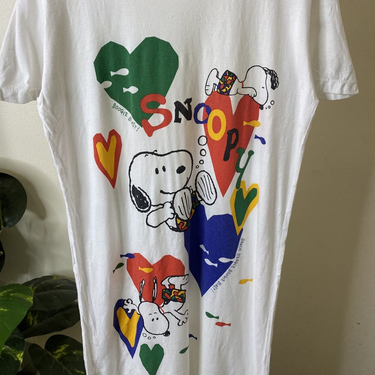 Peanuts Vintage 1980s Peanuts Snoopy Long T Shirt Size US M / EU 48-50 / 2 - 2 Thumbnail