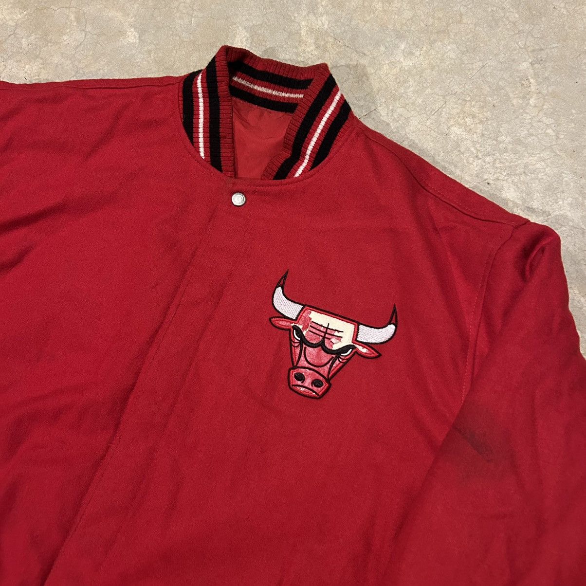 Jeff Hamilton × NBA × Vintage Vintage 90s Chicago Bulls Jeff Hamilton Varsity Jacket Size US XXL / EU 58 / 5 - 6 Thumbnail