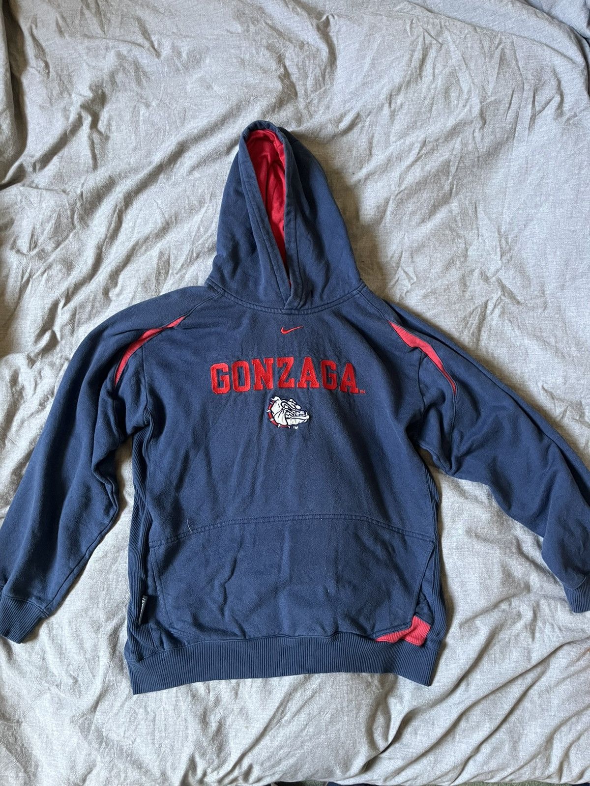 Nike × Vintage Vintage Gonzaga University Hoodie Nike Large Size US L / EU 52-54 / 3 - 1 Thumbnail