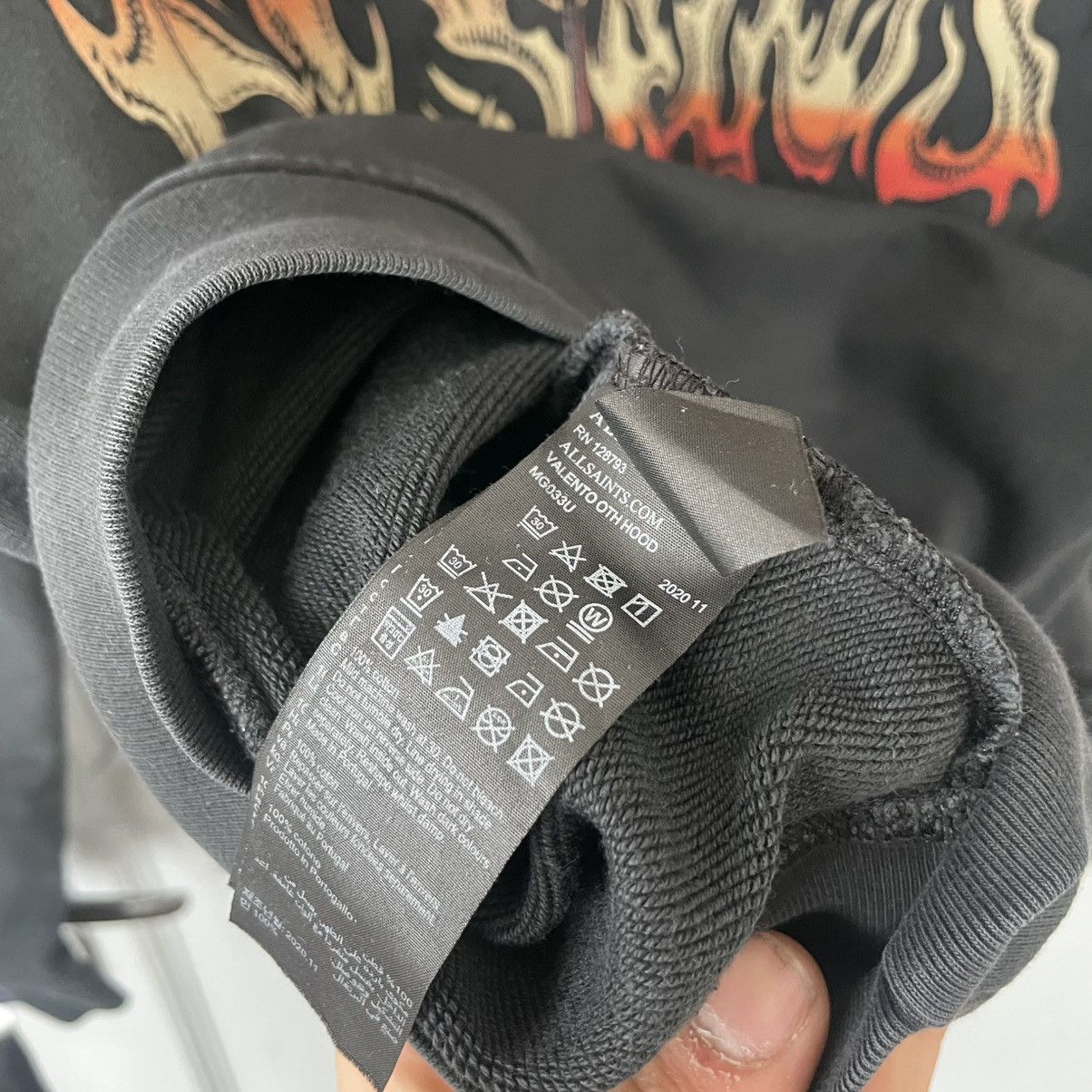 Allsaints Vintage Allsaits Big Logo Hoodie Style y2k Size US M / EU 48-50 / 2 - 7 Thumbnail