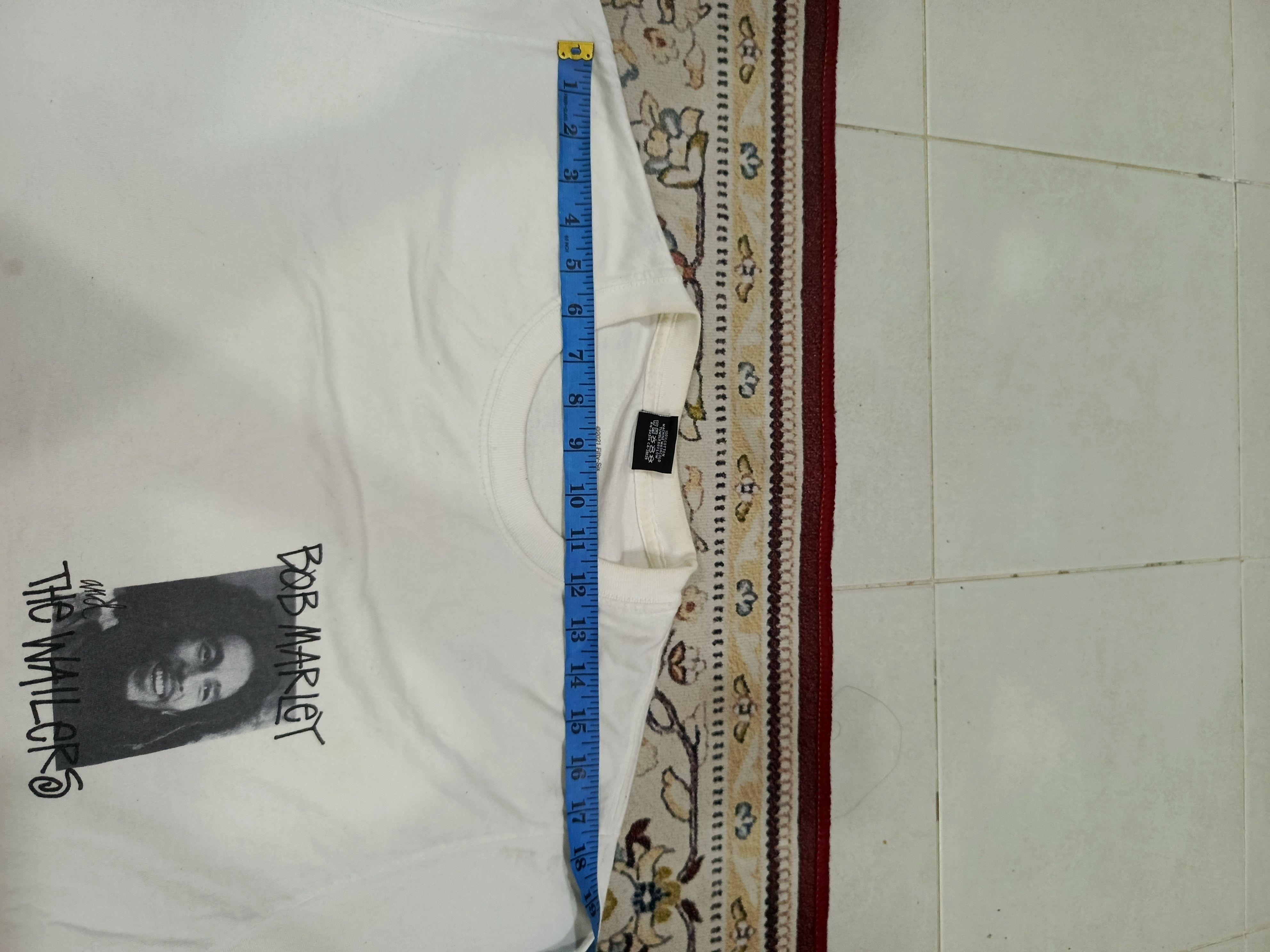 Stussy Bob Marley × Stussy bob frame tee white Size US M / EU 48-50 / 2 - 9 Thumbnail
