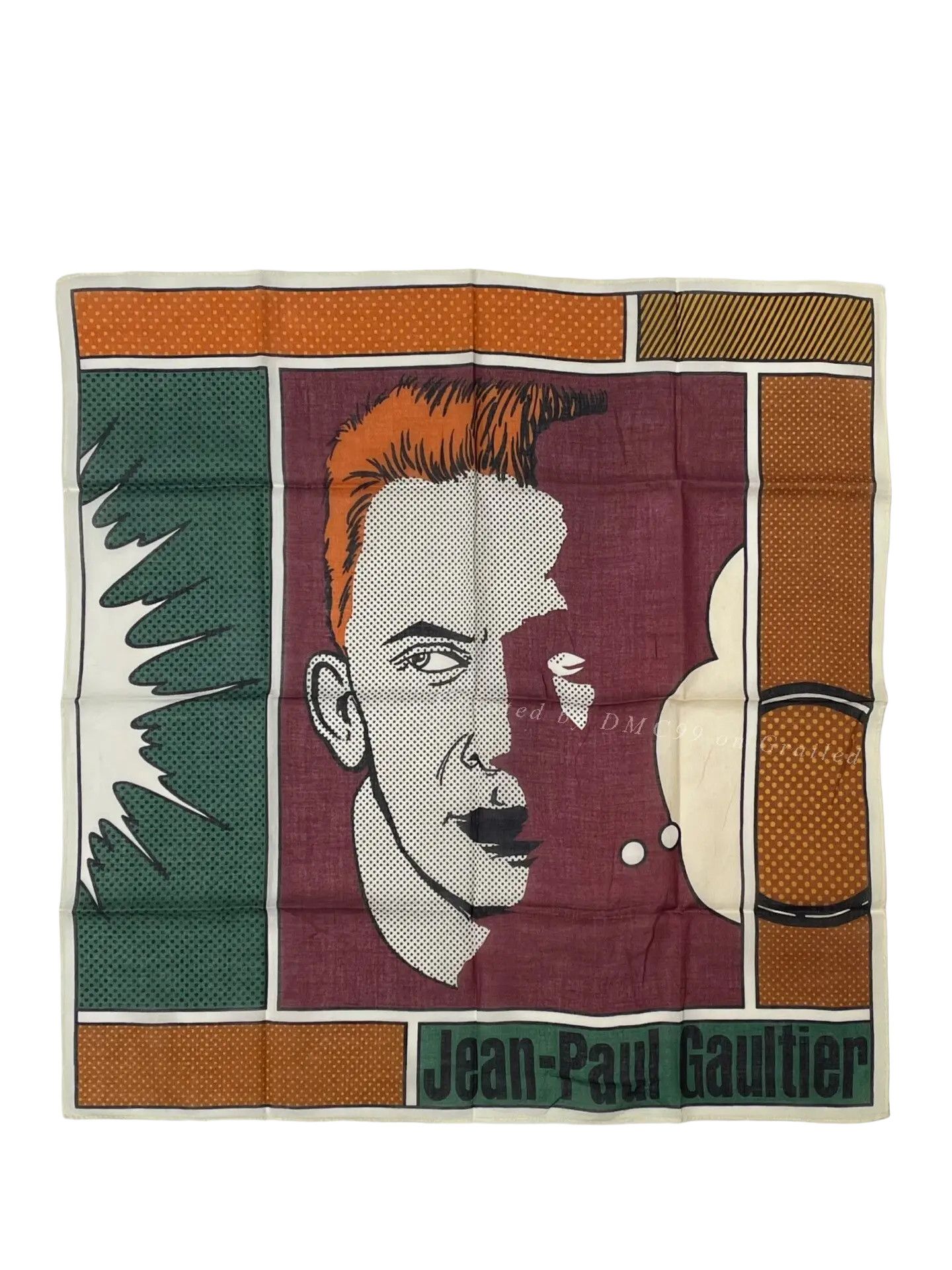 Jean Paul Gaultier 90s Pop Self-Portrait Scarf/I, Men's