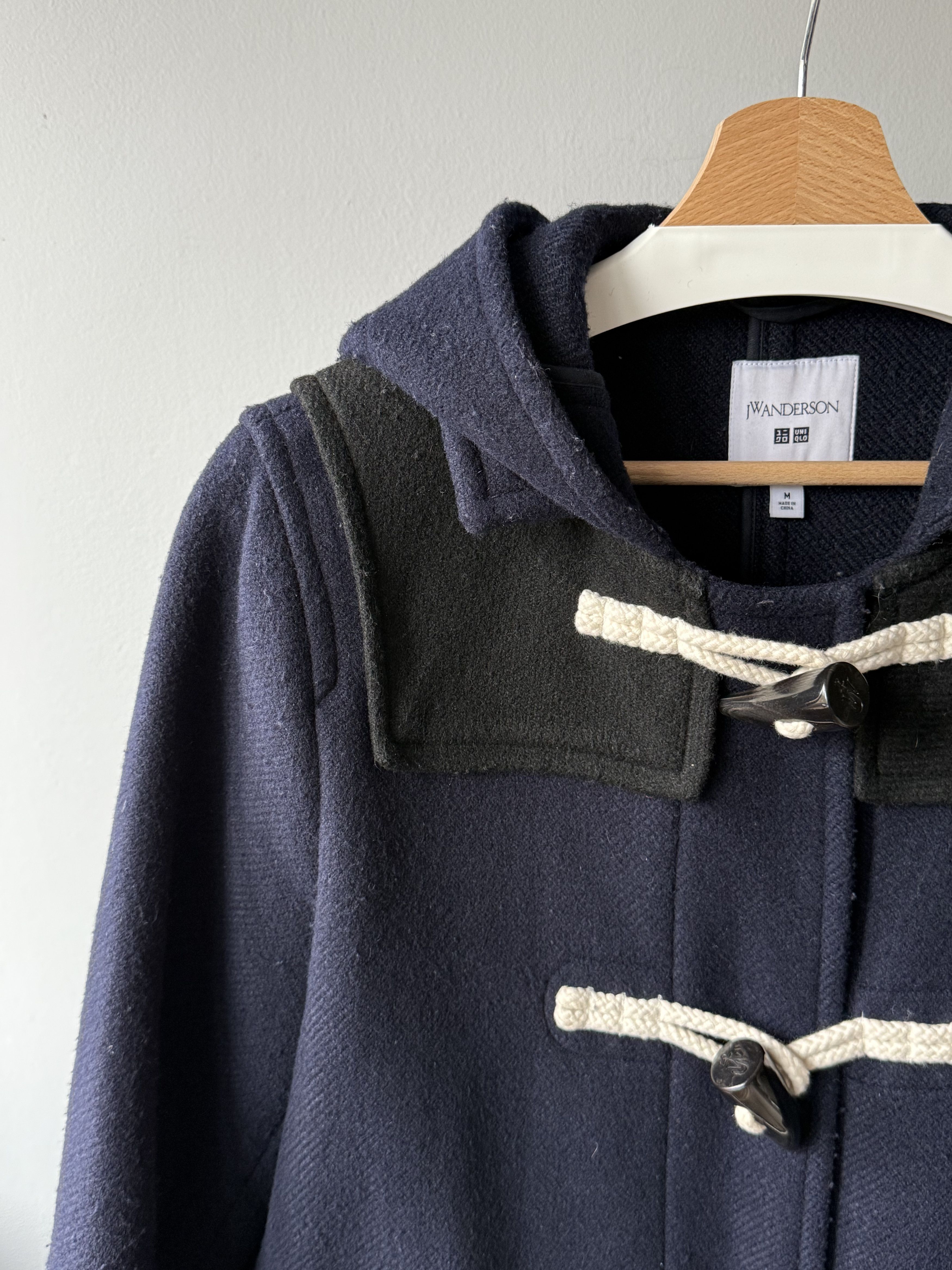 JW Anderson × Uniqlo 2017 J.W. Anderson x Uniqlo Blue Wool Hooded Duffle Coat Size M / US 6-8 / IT 42-44 - 6 Thumbnail