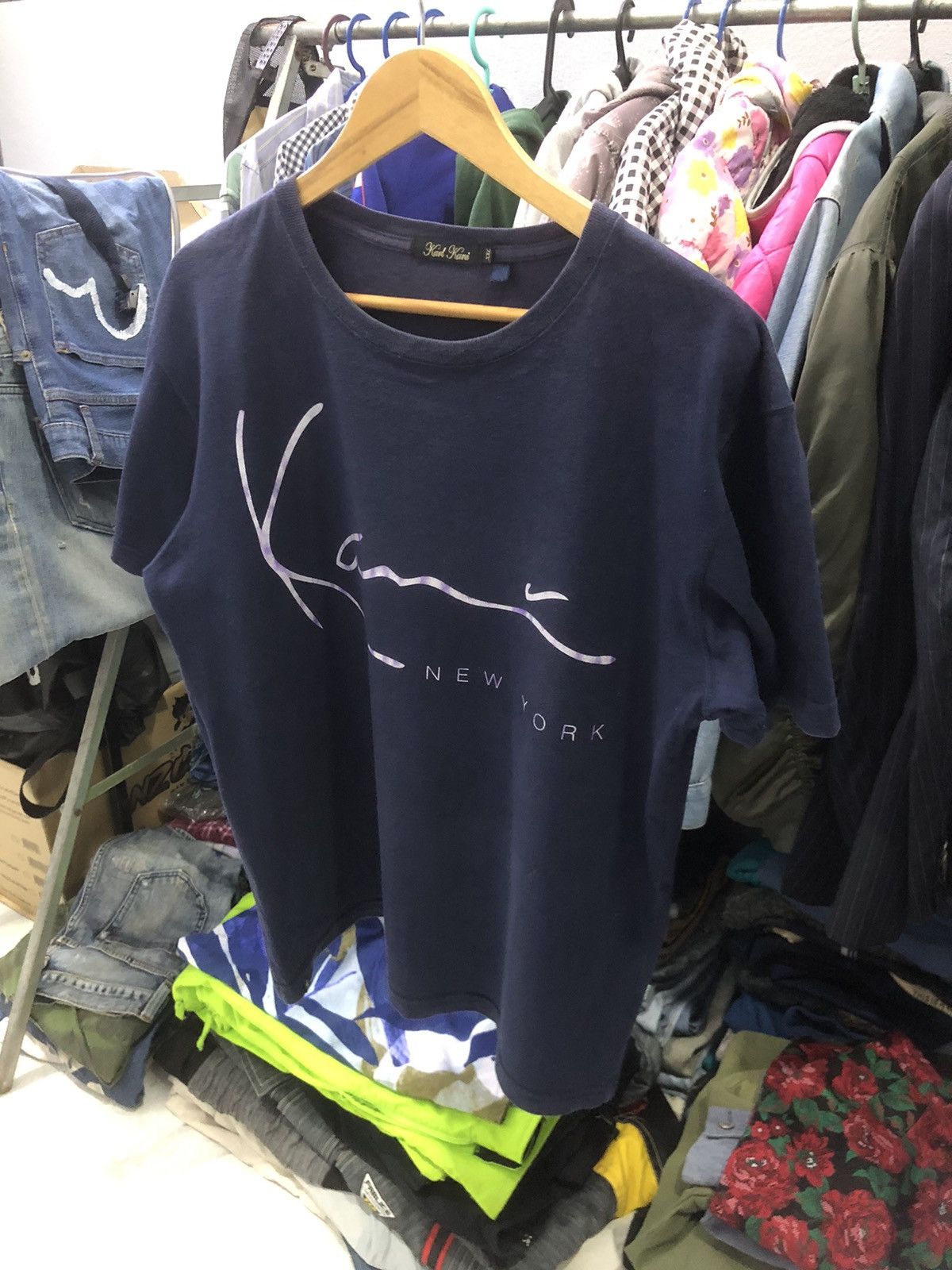 Karl Kani × Rap Tees × Vintage Vintage Karl Kani Homme Signature logo Shirt Size US L / EU 52-54 / 3 - 2 Thumbnail